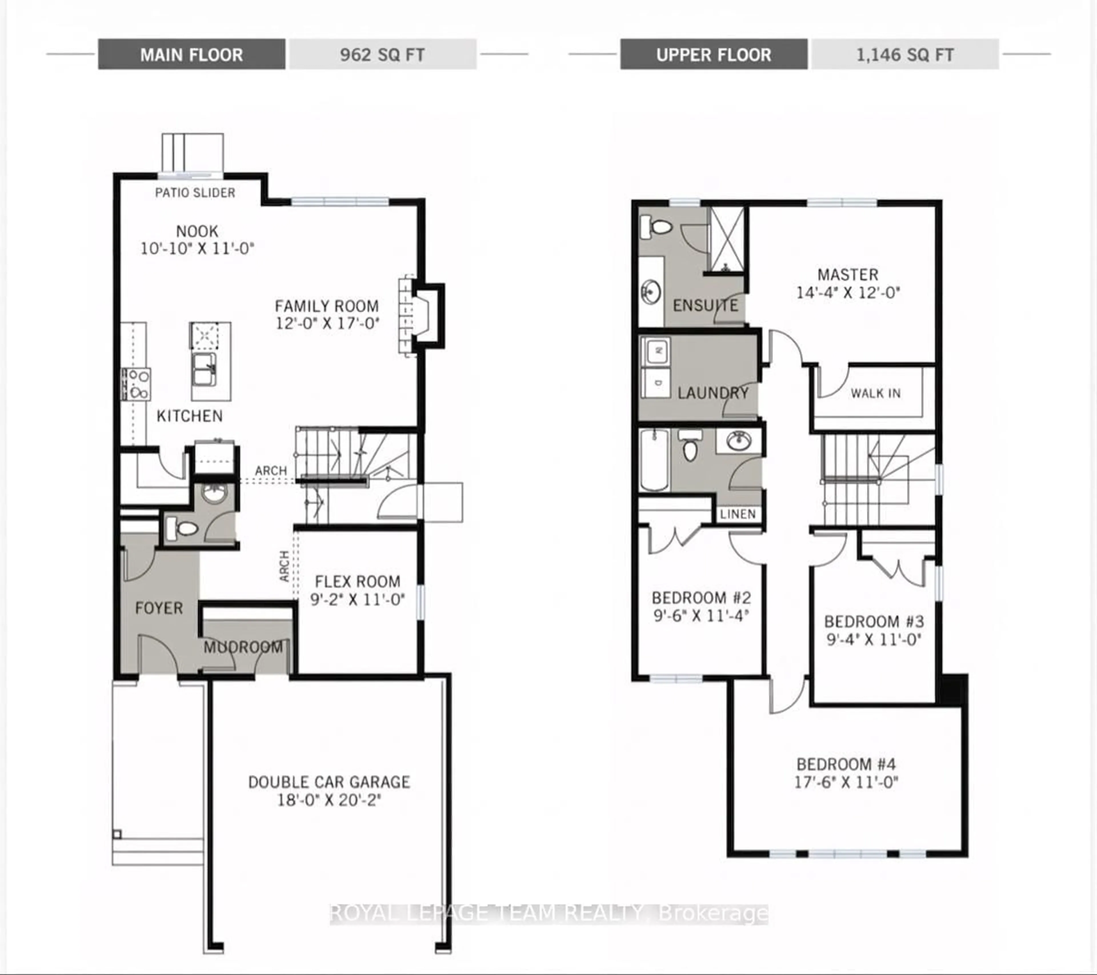 Floor plan for 846 Sendero Way, Ottawa Ontario K2S 2W9