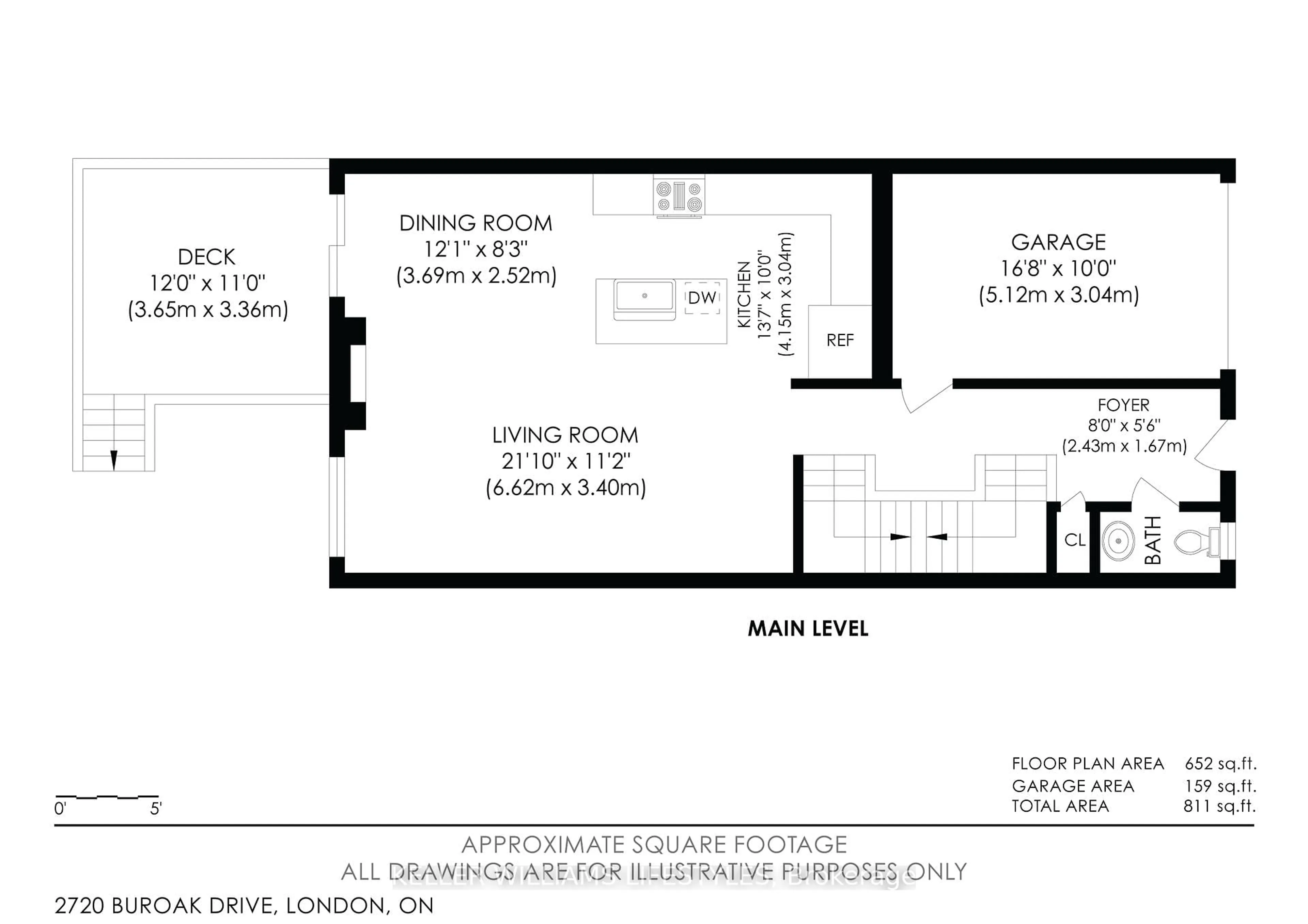 Floor plan for 2720 Buroak Dr #11, London North Ontario N6G 0X4