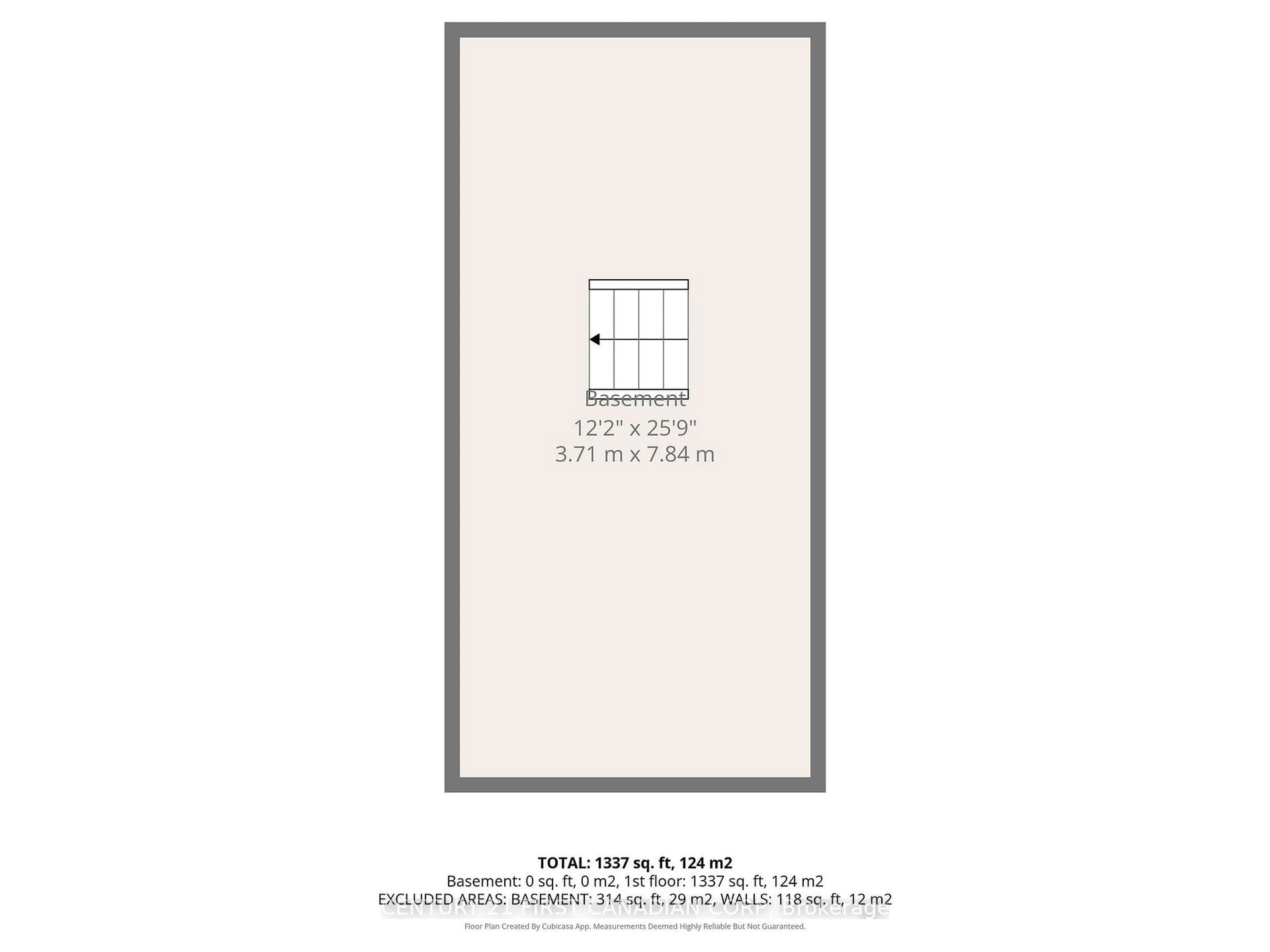 Floor plan for 35 Park Ave, St. Thomas Ontario N5R 4V9