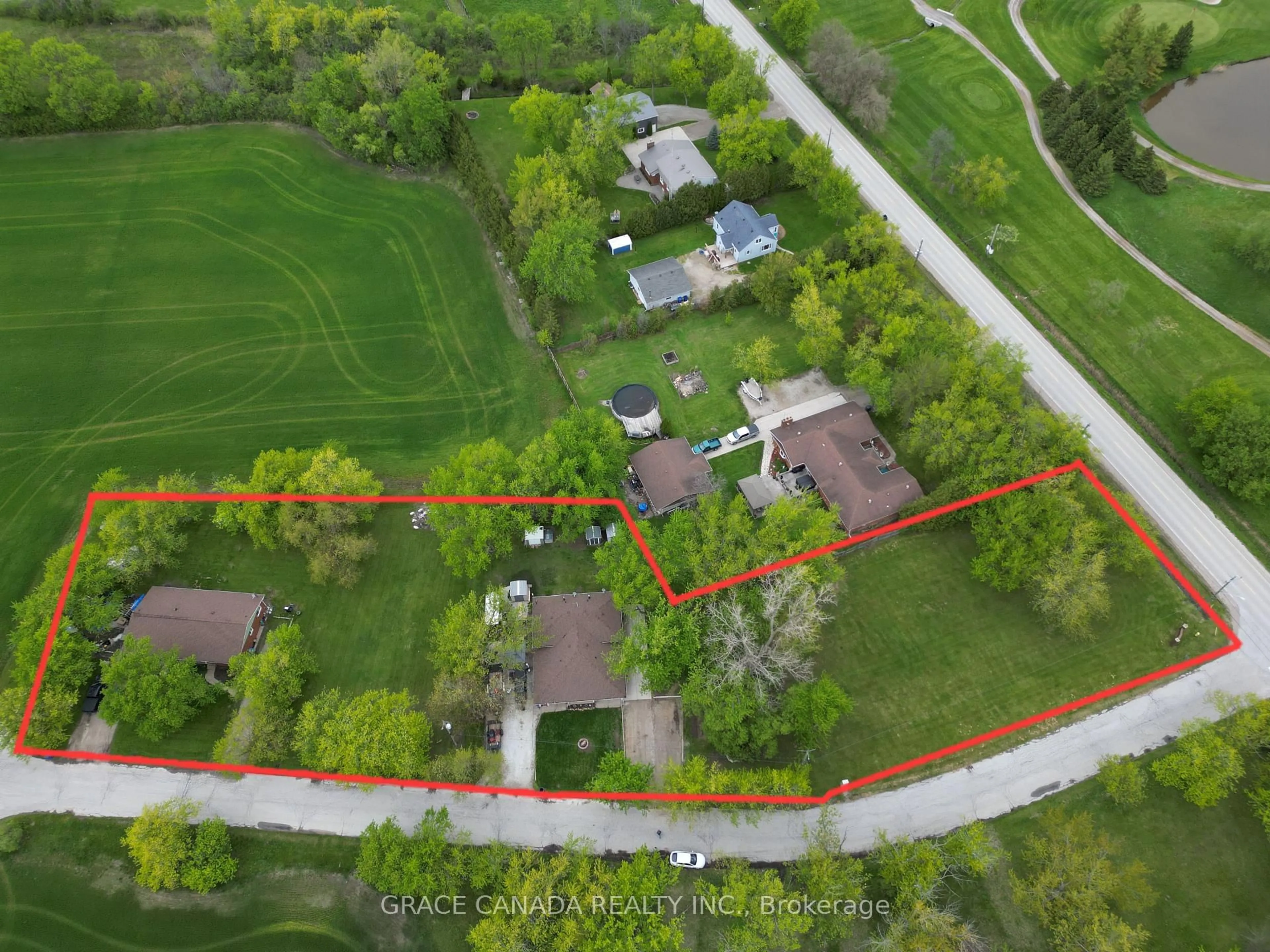 A pic from outside/outdoor area/front of a property/back of a property/a pic from drone, street for 4650 - 4666 Caboto Dr, LaSalle Ontario N9H 0H2