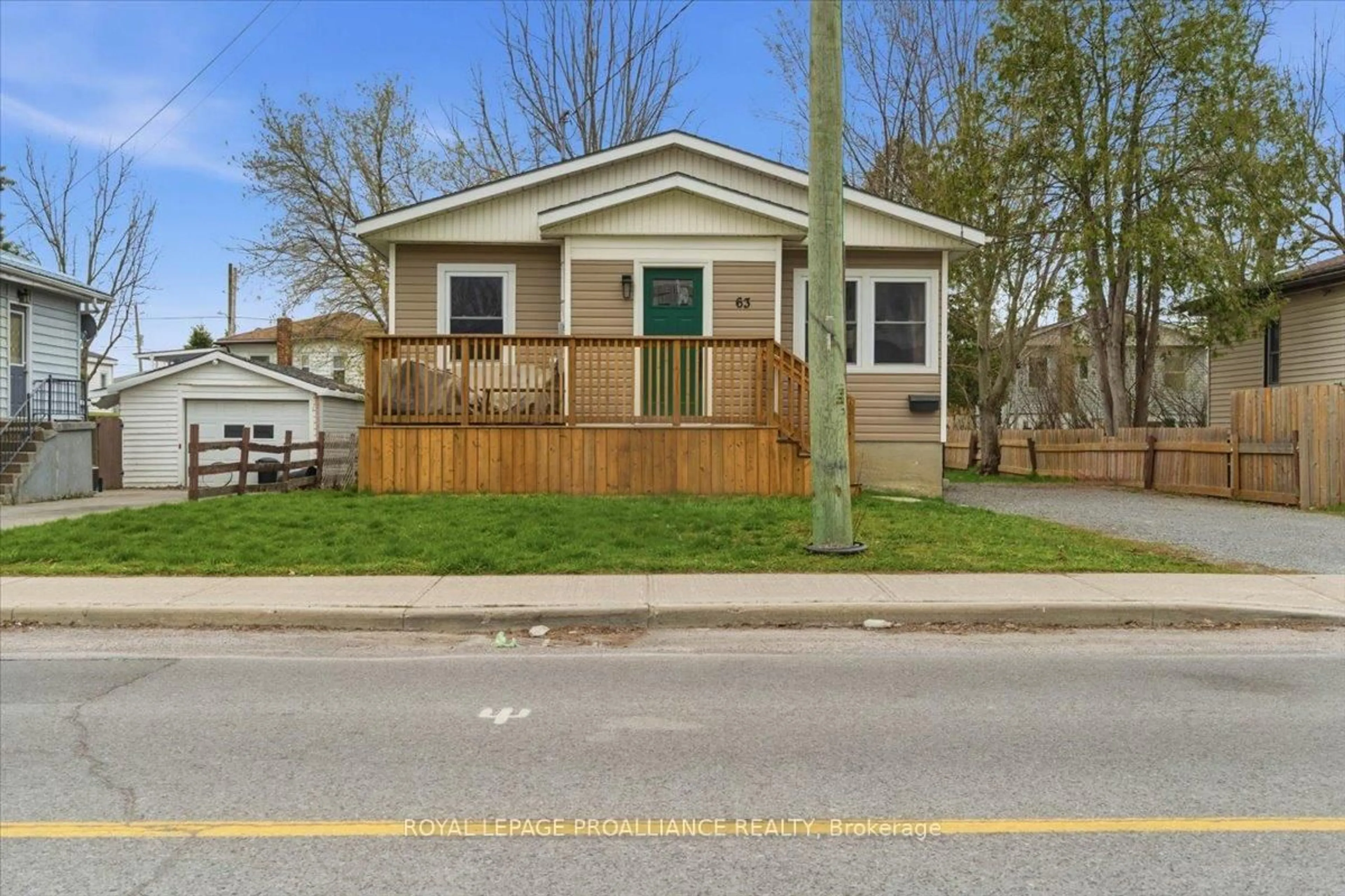 Home with vinyl exterior material, street for 63 Princess St, Quinte West Ontario K8V 1T3