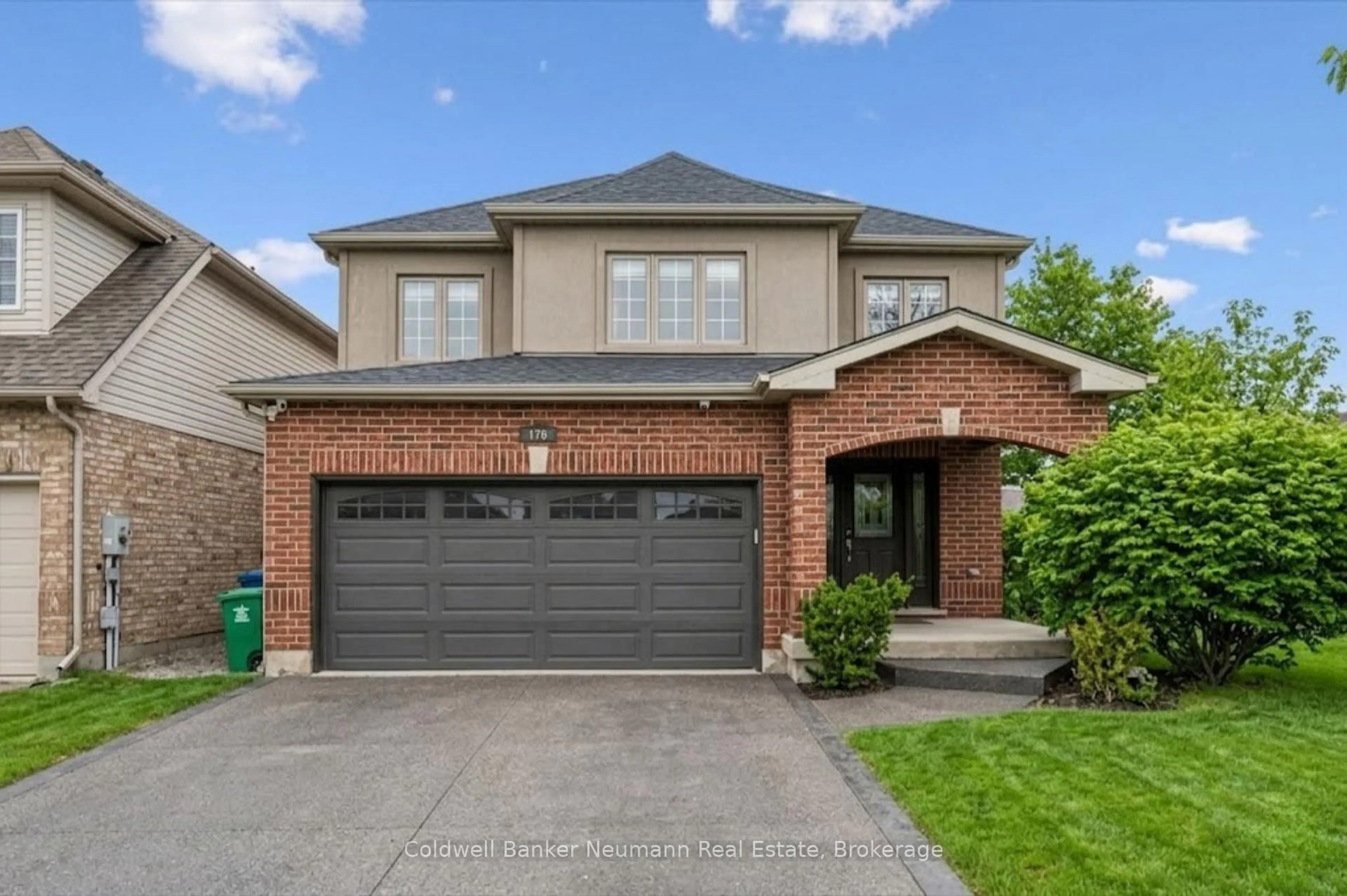 Home with brick exterior material, street for 176 Colonial Dr, Guelph Ontario N1L 1T7