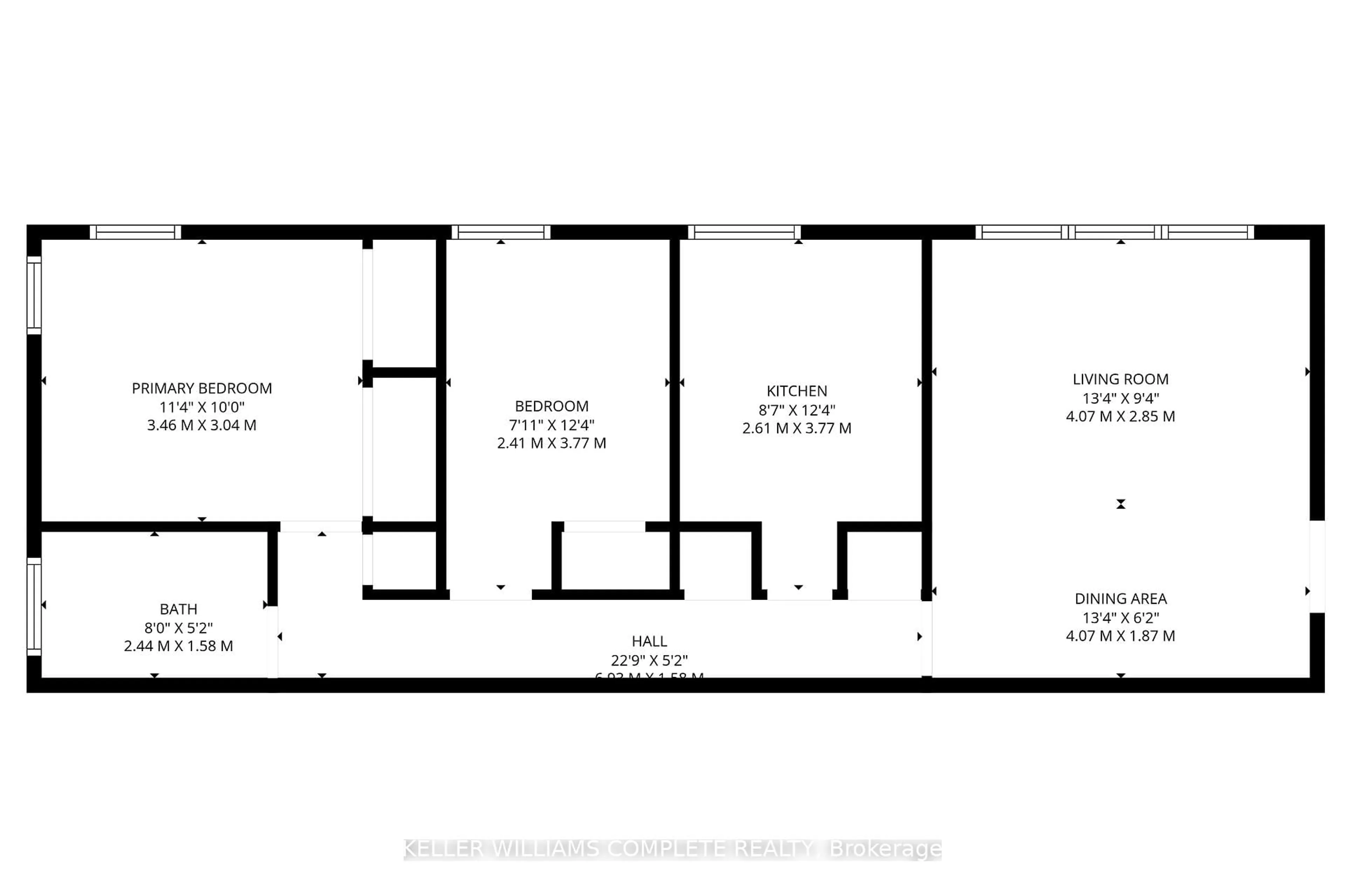 Floor plan for 4 Robinson St #14, Hamilton Ontario L8P 1Y5