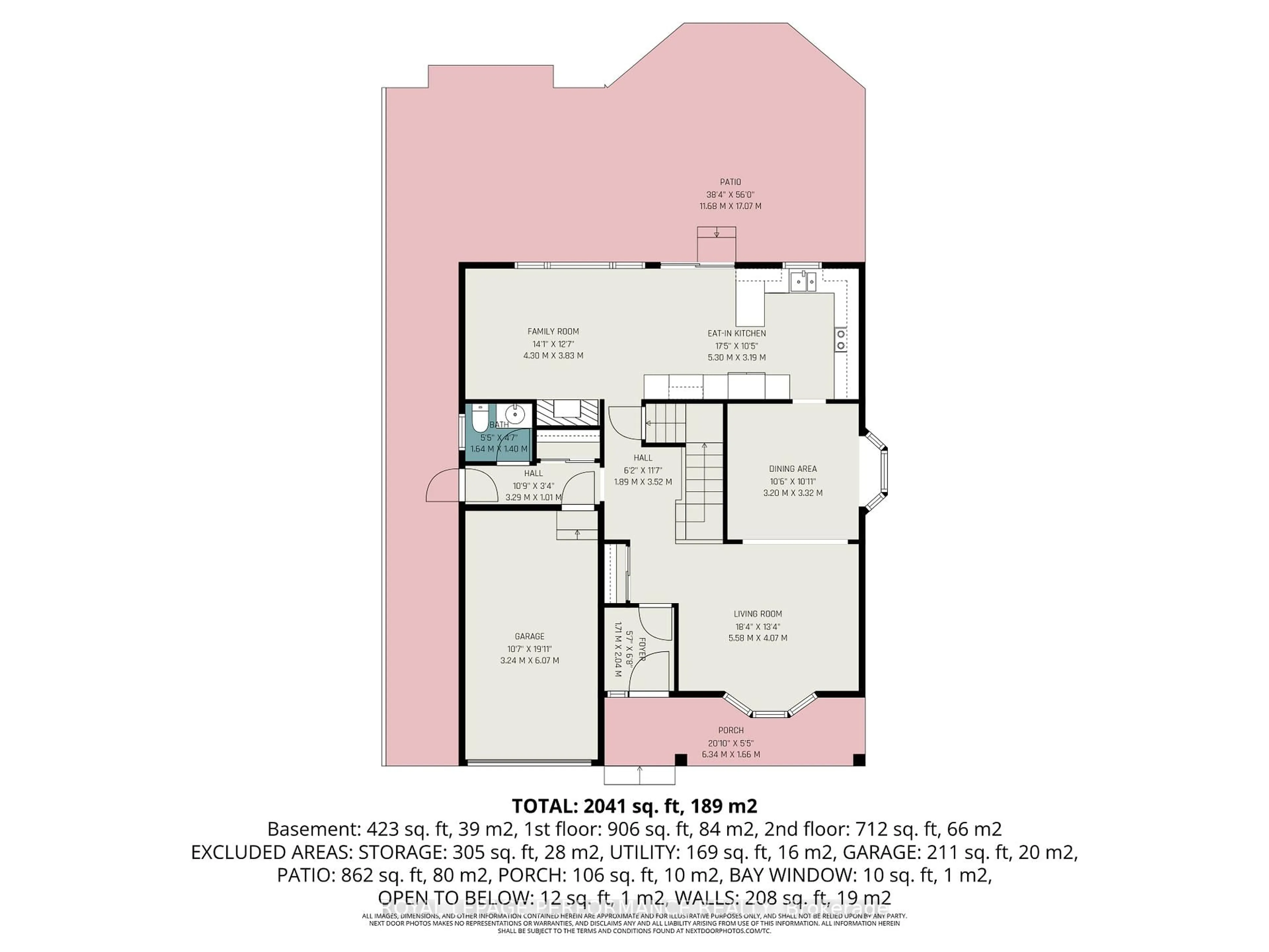 Floor plan for 1150 Sauterne Park, Ottawa Ontario K1C 2N8