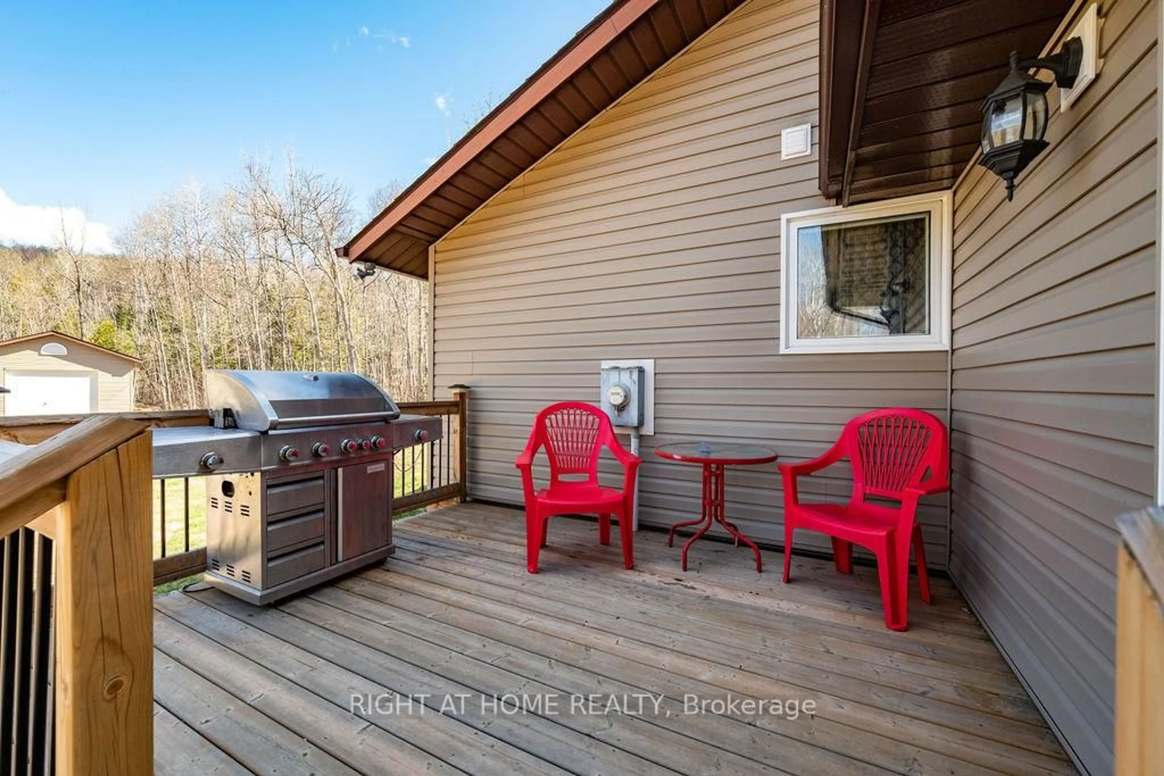 Patio, water/lake/river/ocean view for 61C Blackfish Bay Rd Rd, Combermere Ontario K0J 1L0