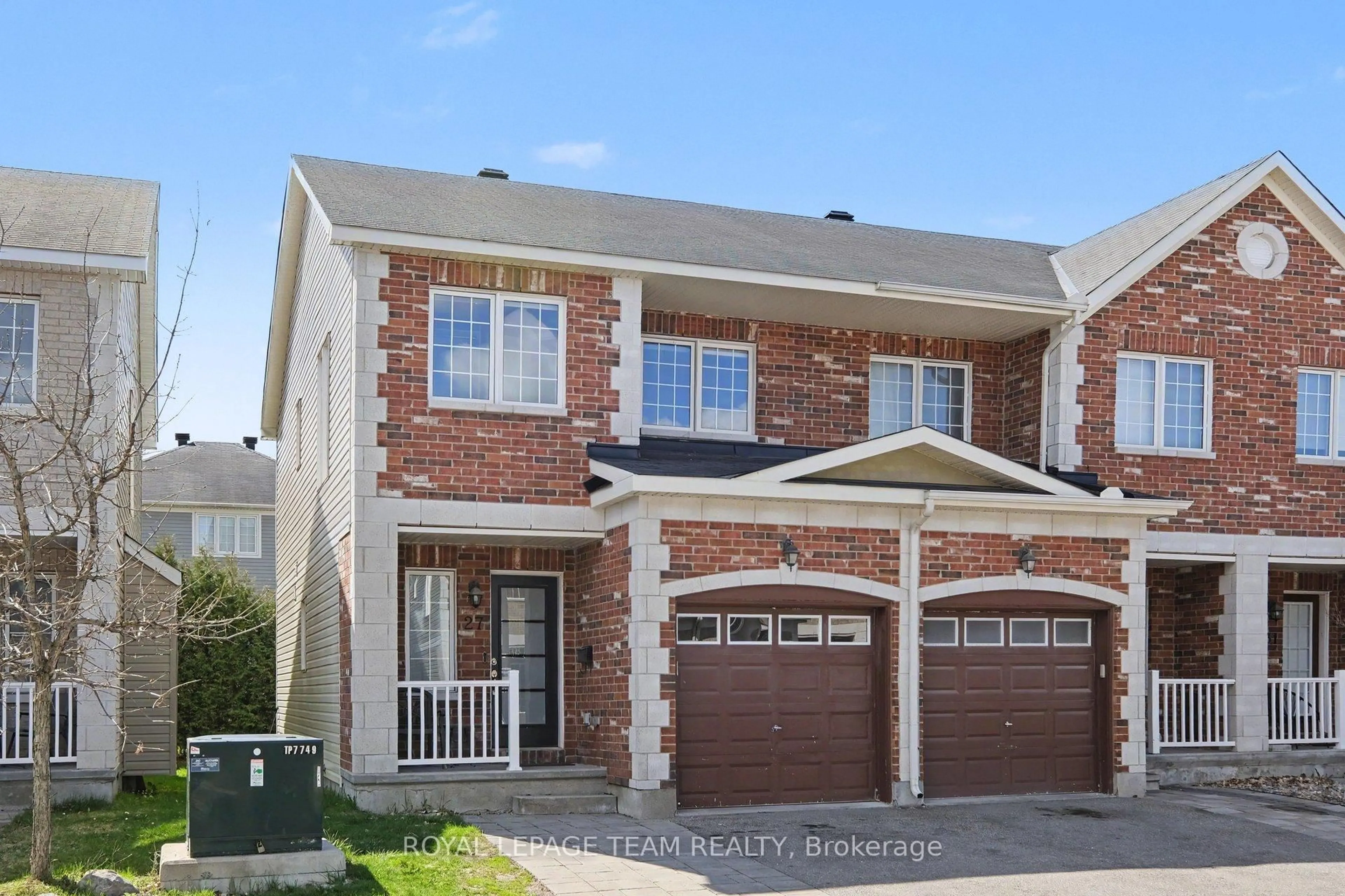 Home with brick exterior material, street for 27 Dundalk Private, Ottawa Ontario K2J 0J5