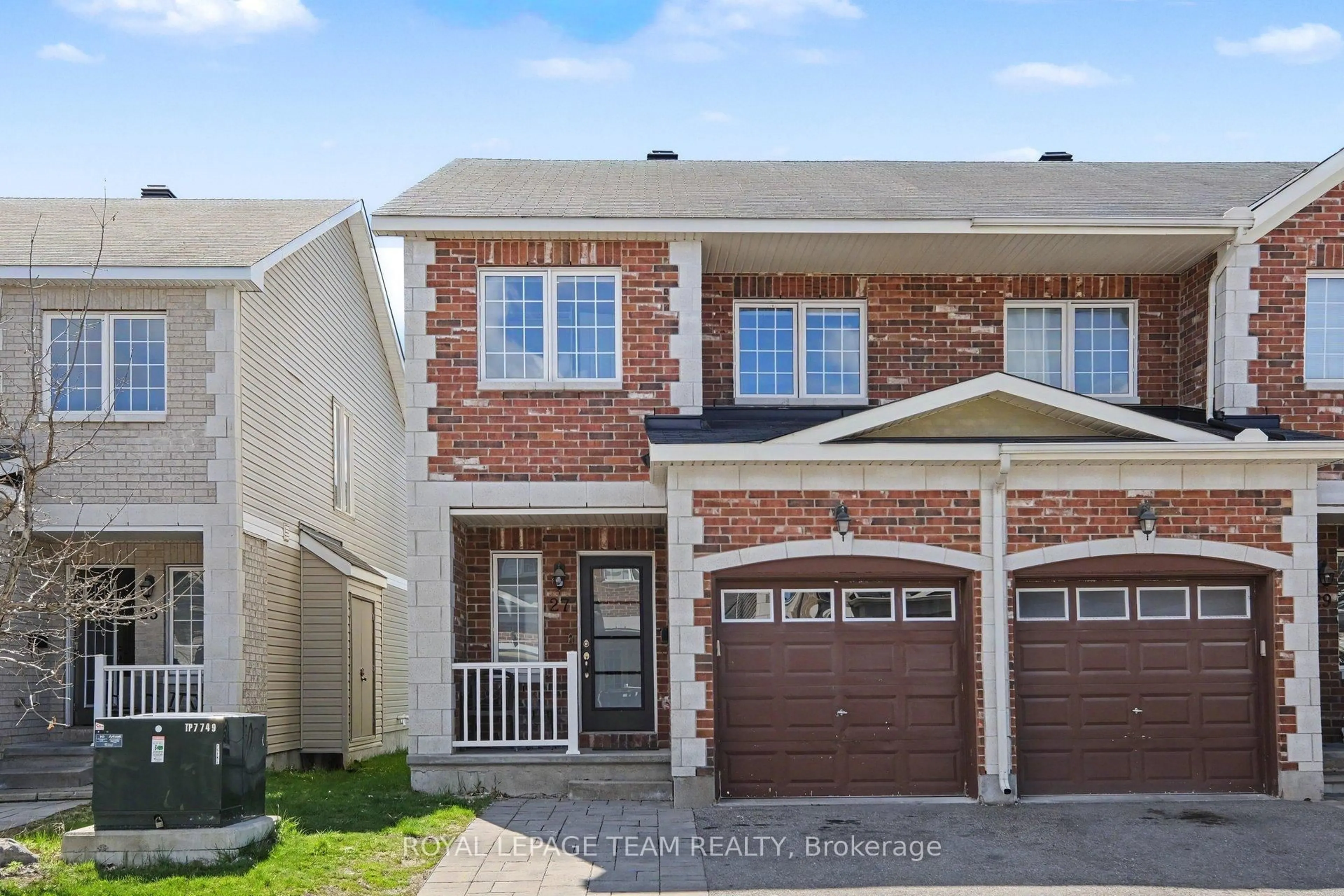 Home with brick exterior material, street for 27 Dundalk Private, Ottawa Ontario K2J 0J5