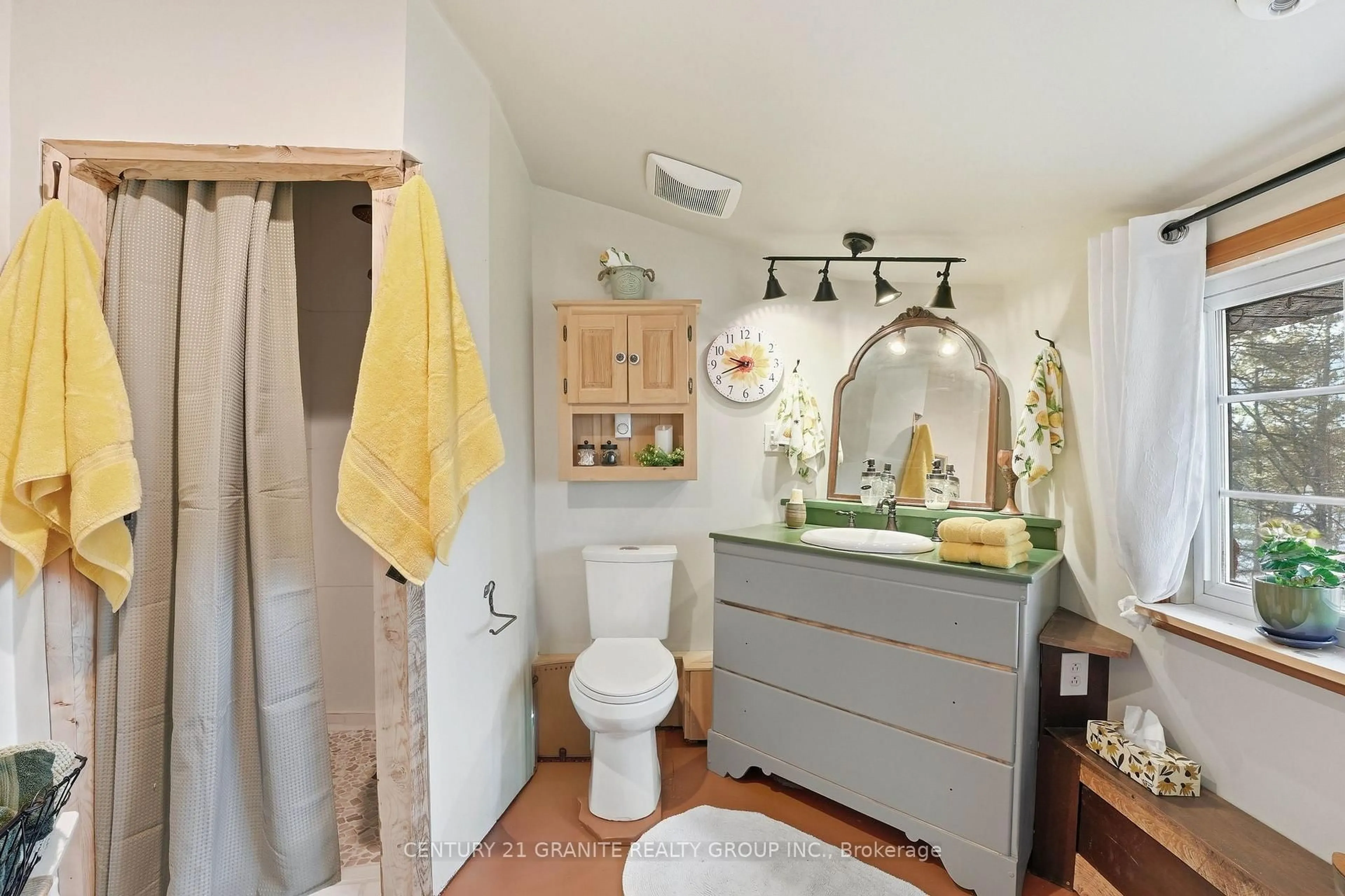 Contemporary bathroom, ceramic/tile floor for 2349 N Baptise Lake Rd, Bancroft Ontario K0L 1C0