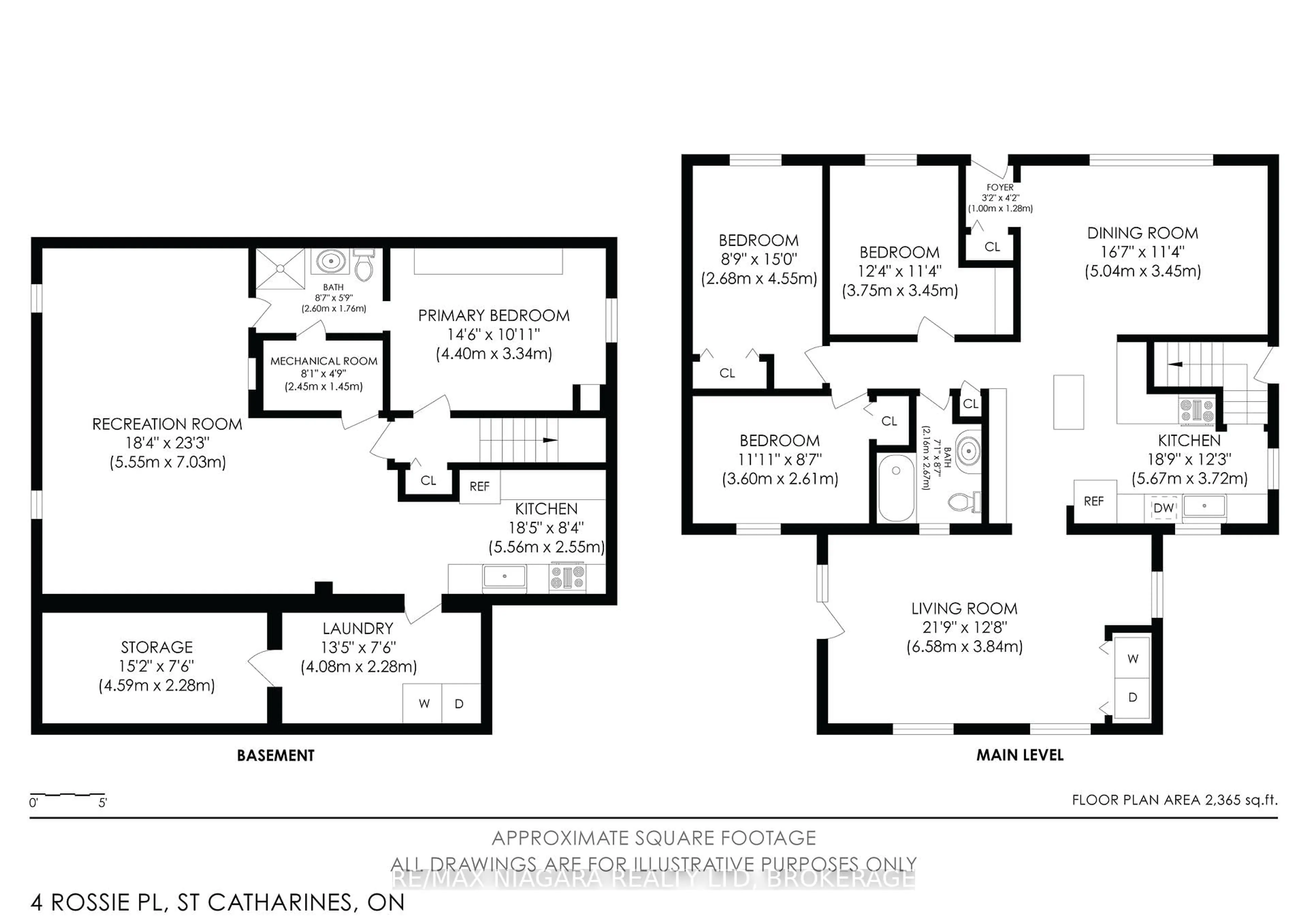 Floor plan for 4 Rossie Pl, St. Catharines Ontario L2P 2G6