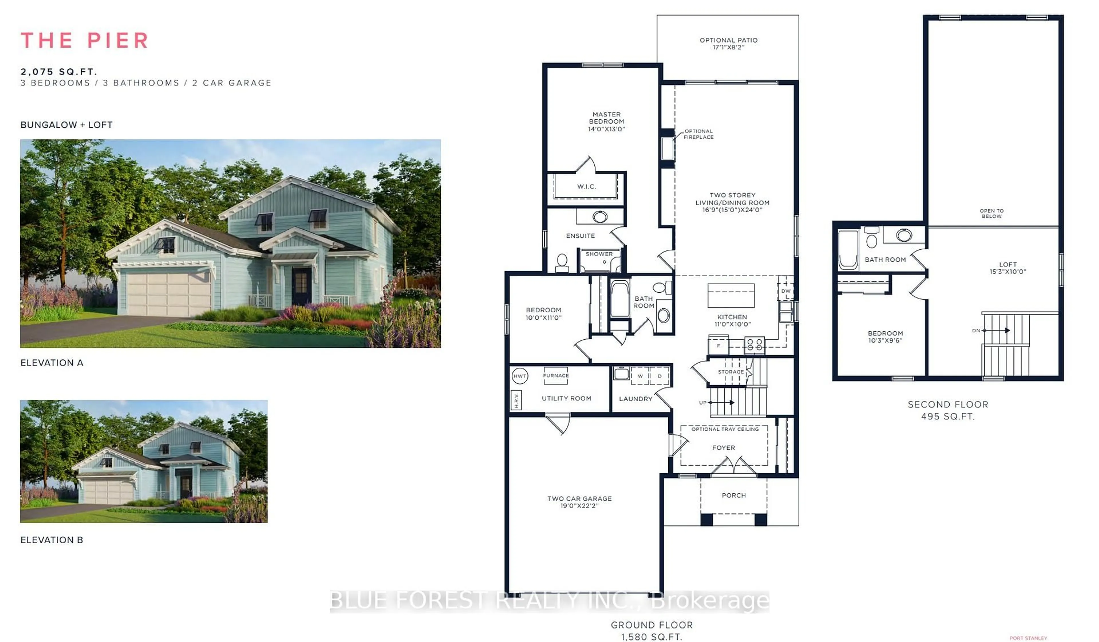 Floor plan for 92 The Promenade, Central Elgin Ontario N5L 1C5
