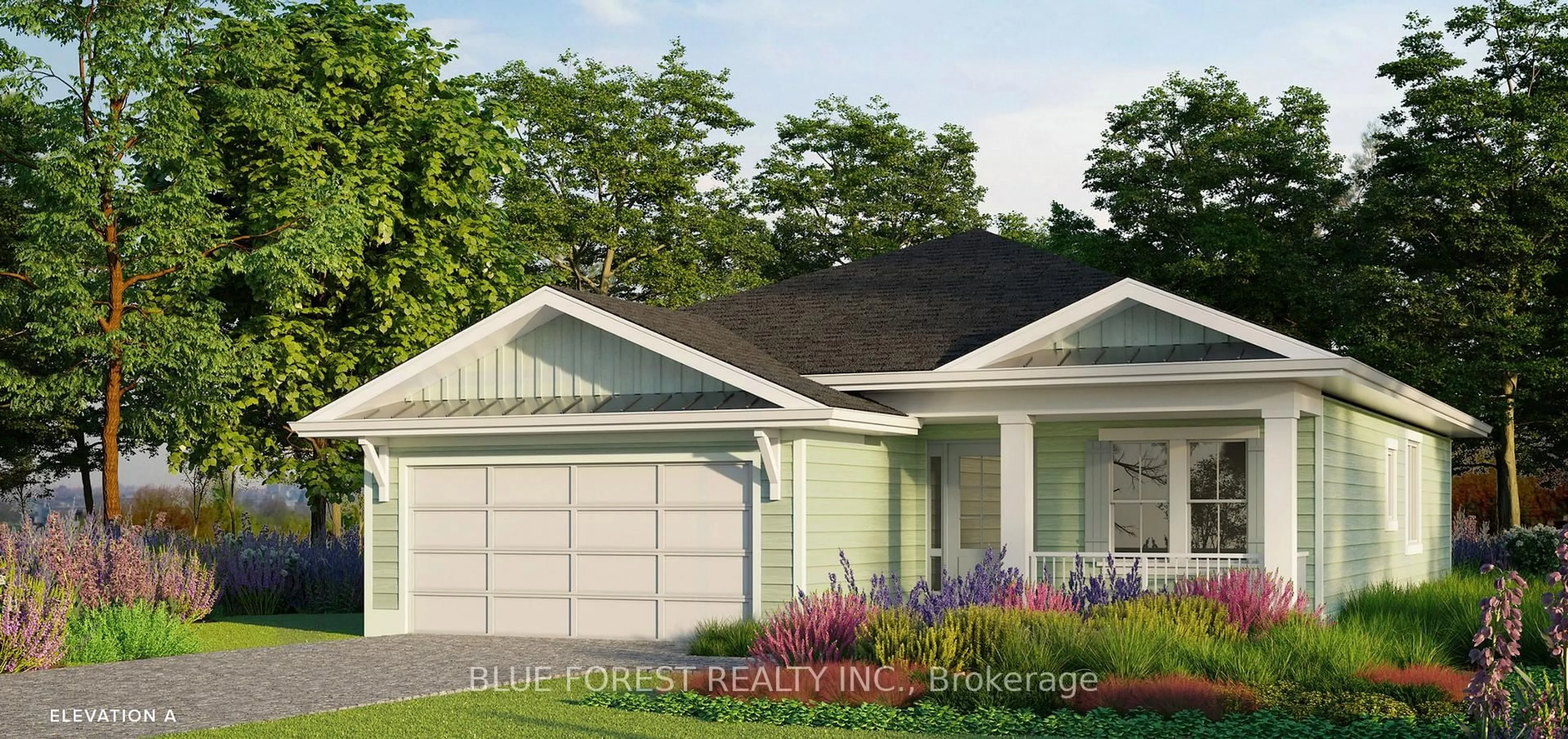 Home with vinyl exterior material, street for 74 The Promenade, Central Elgin Ontario N5L 1C5