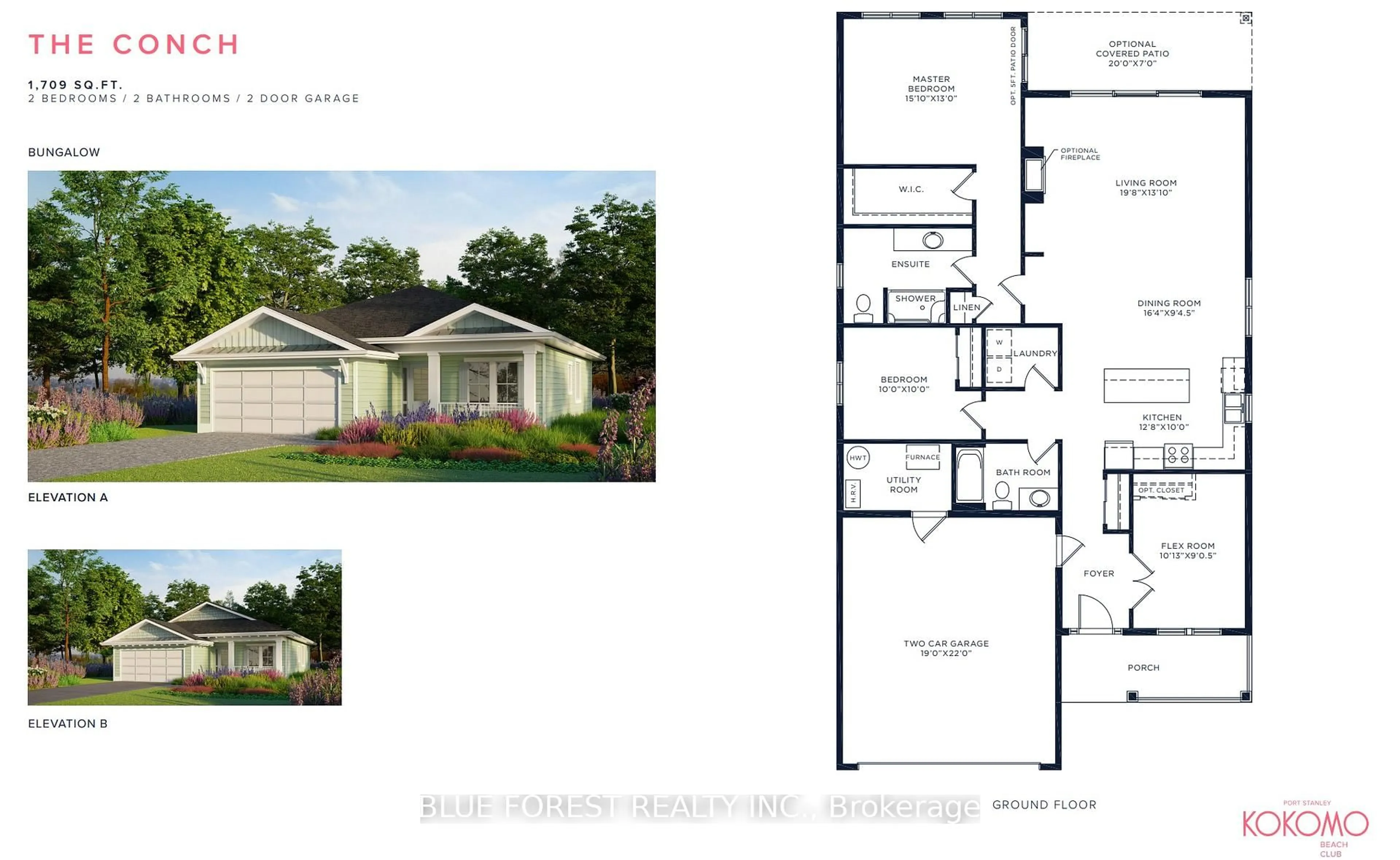 Floor plan for 74 The Promenade, Central Elgin Ontario N5L 1C5