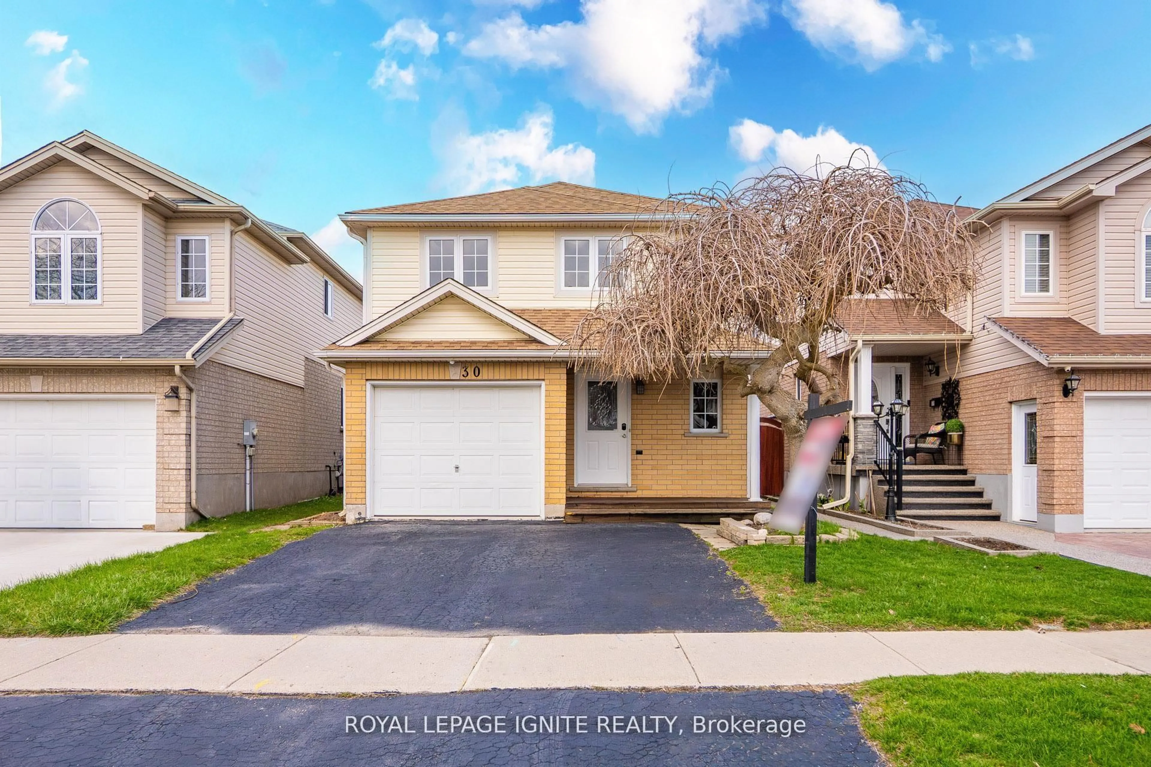 Home with vinyl exterior material, street for 30 Bridlewreath St, Kitchener Ontario N2E 3V5