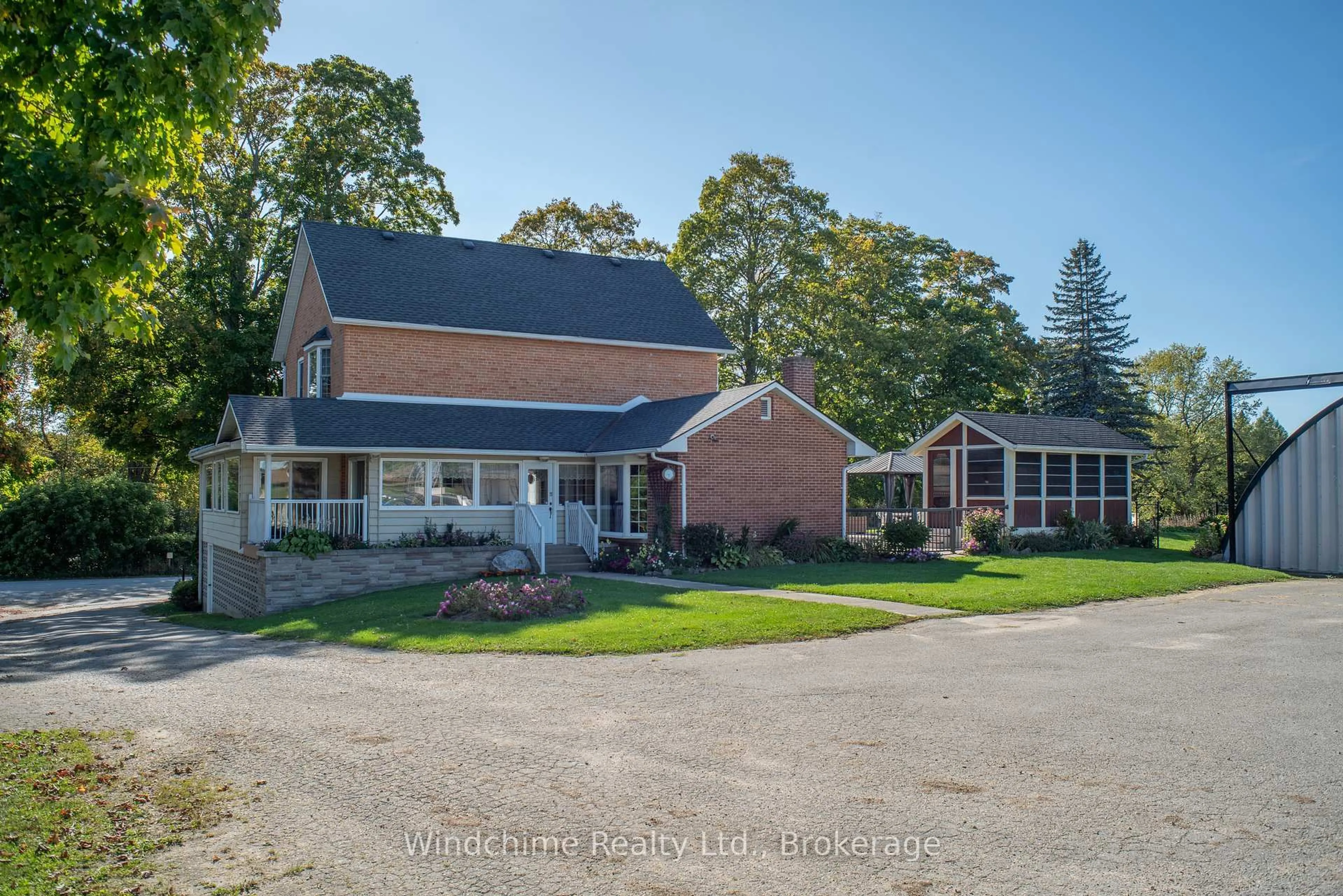 A pic from outside/outdoor area/front of a property/back of a property/a pic from drone, unknown for 735111 West Back Line, West Grey Ontario N0C 1H0