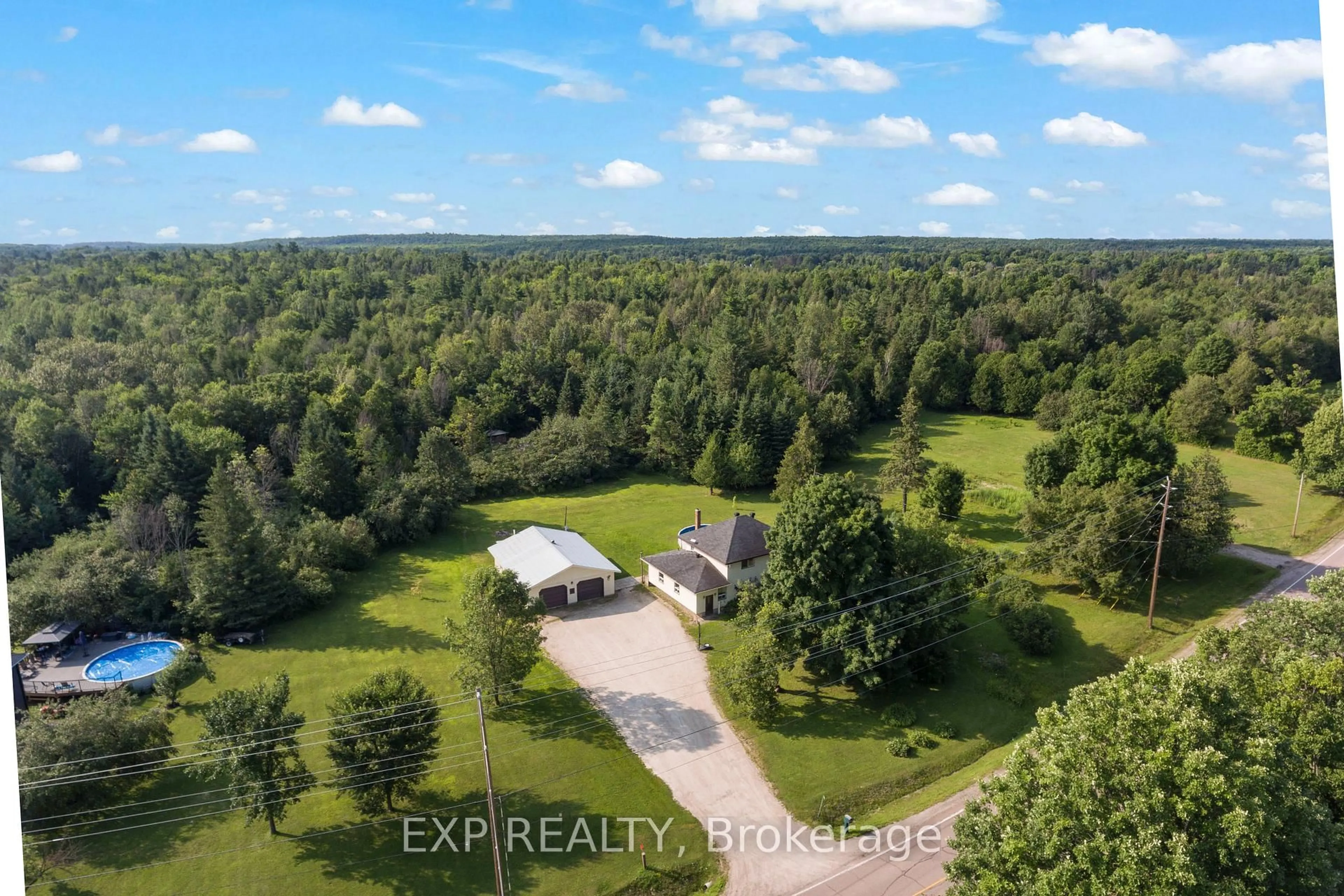 A pic from outside/outdoor area/front of a property/back of a property/a pic from drone, forest/trees view for 2427 LOCHWINNOCH Rd, Renfrew Ontario K7V 3Z4