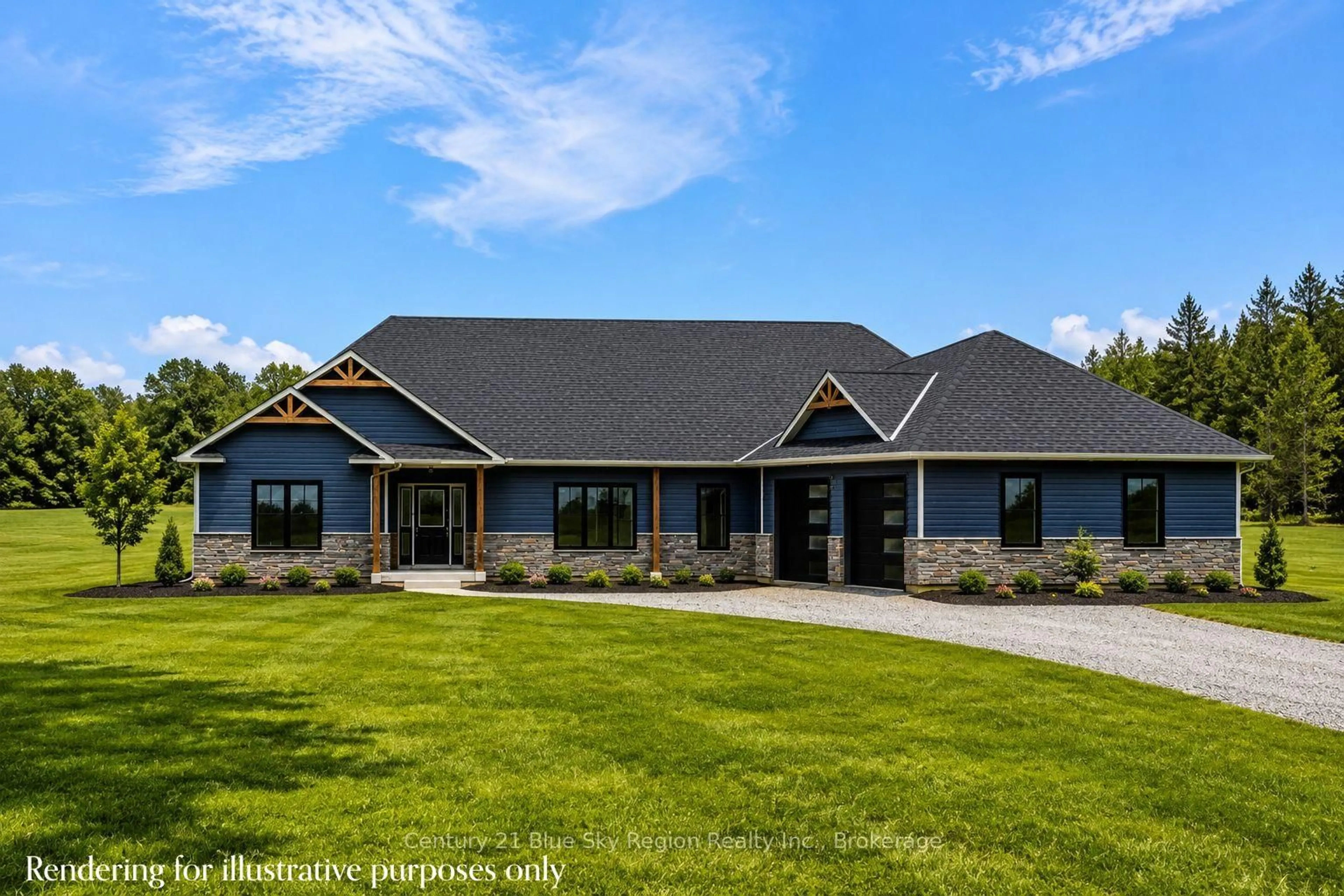 Home with brick exterior material, building for Lot 2 Centennial, East Ferris Ontario P0H 1K0