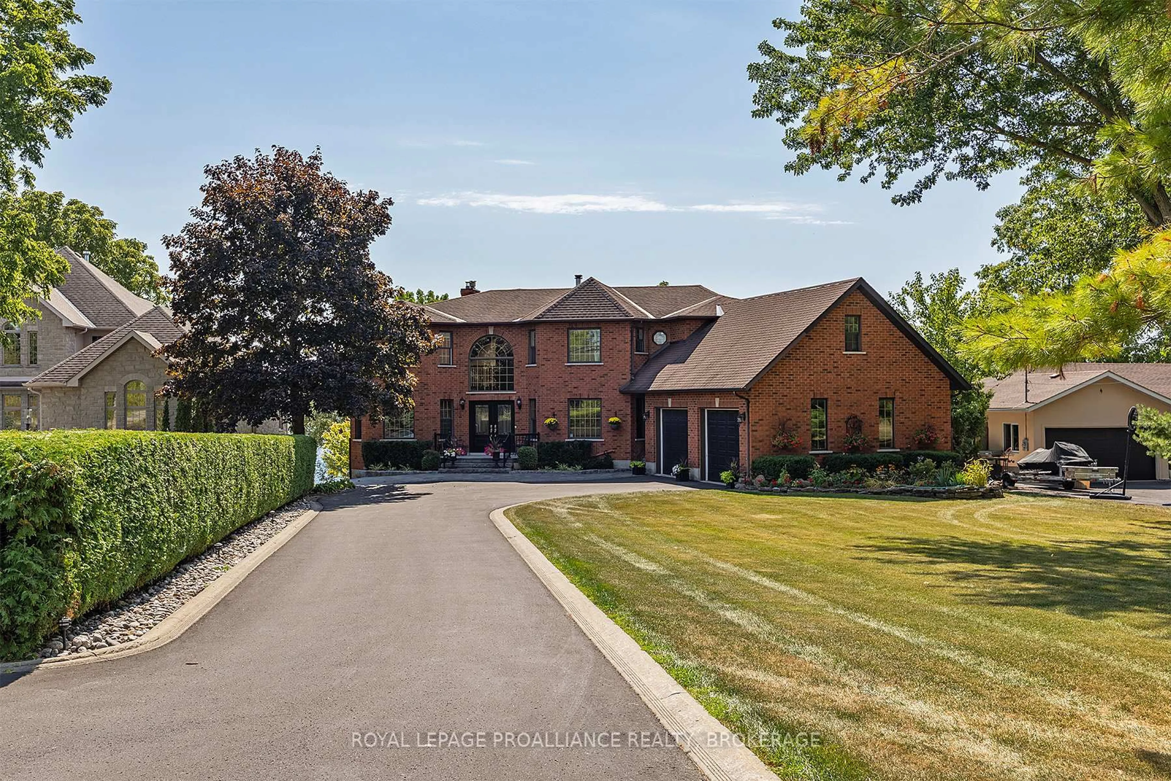 A pic from outside/outdoor area/front of a property/back of a property/a pic from drone, street for 4750 Bath Rd, Bath Ontario K0H 1G0
