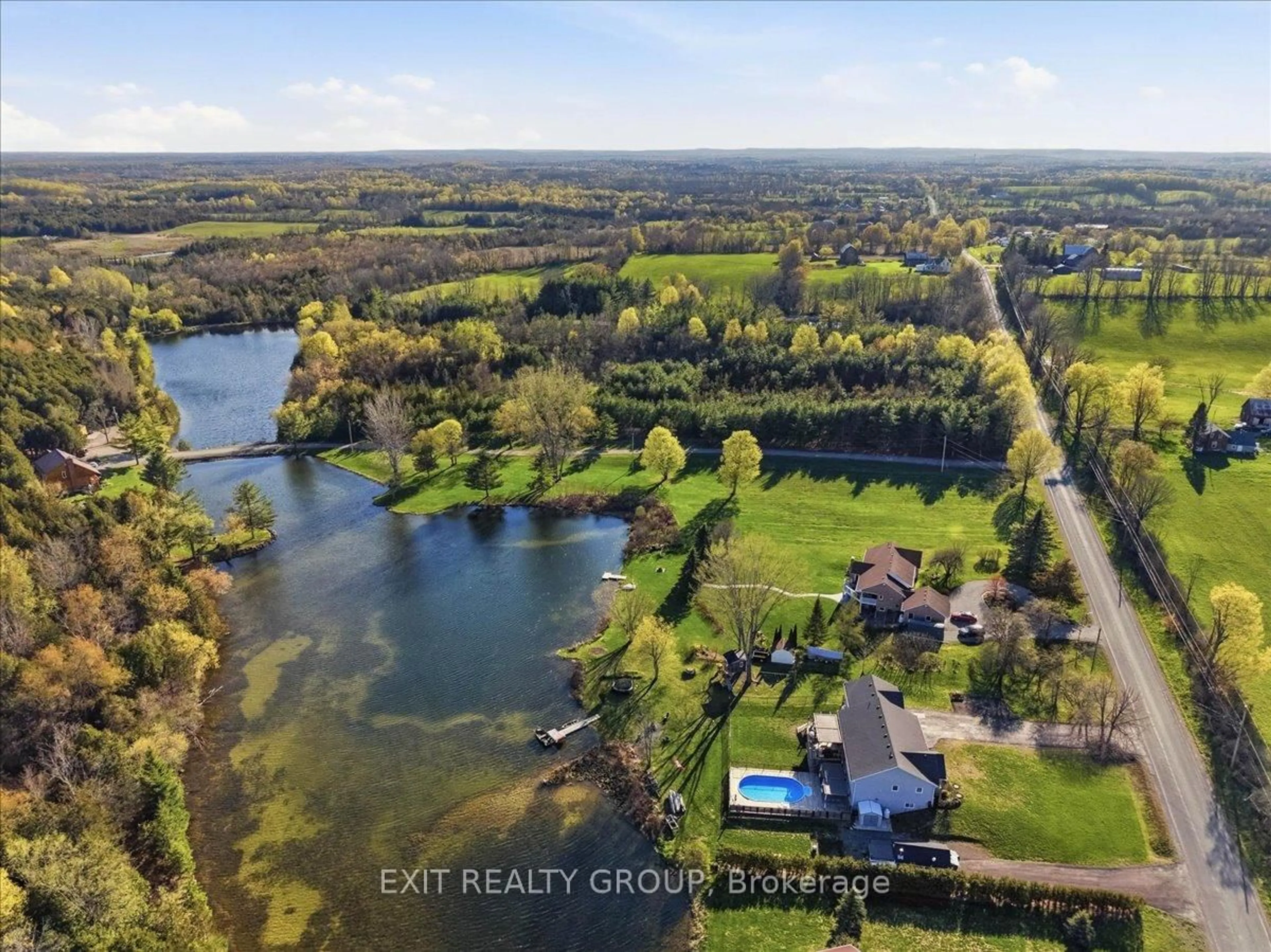 A pic from outside/outdoor area/front of a property/back of a property/a pic from drone, water/lake/river/ocean view for 544 Shannon Rd, Tyendinaga Ontario K0K 2V0