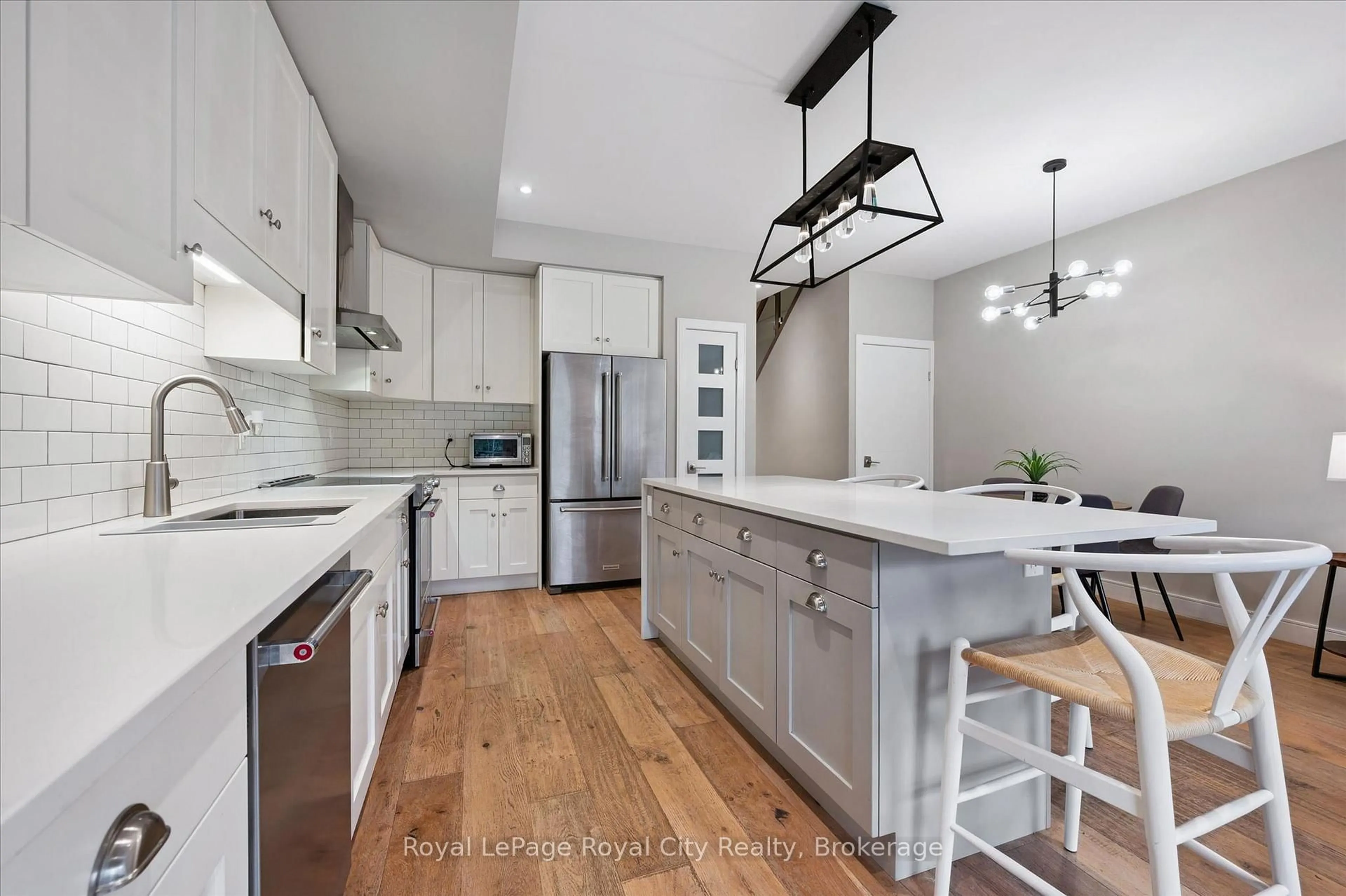 Open concept kitchen, ceramic/tile floor for 60 Arkell Rd #83, Guelph Ontario N1L 0N8