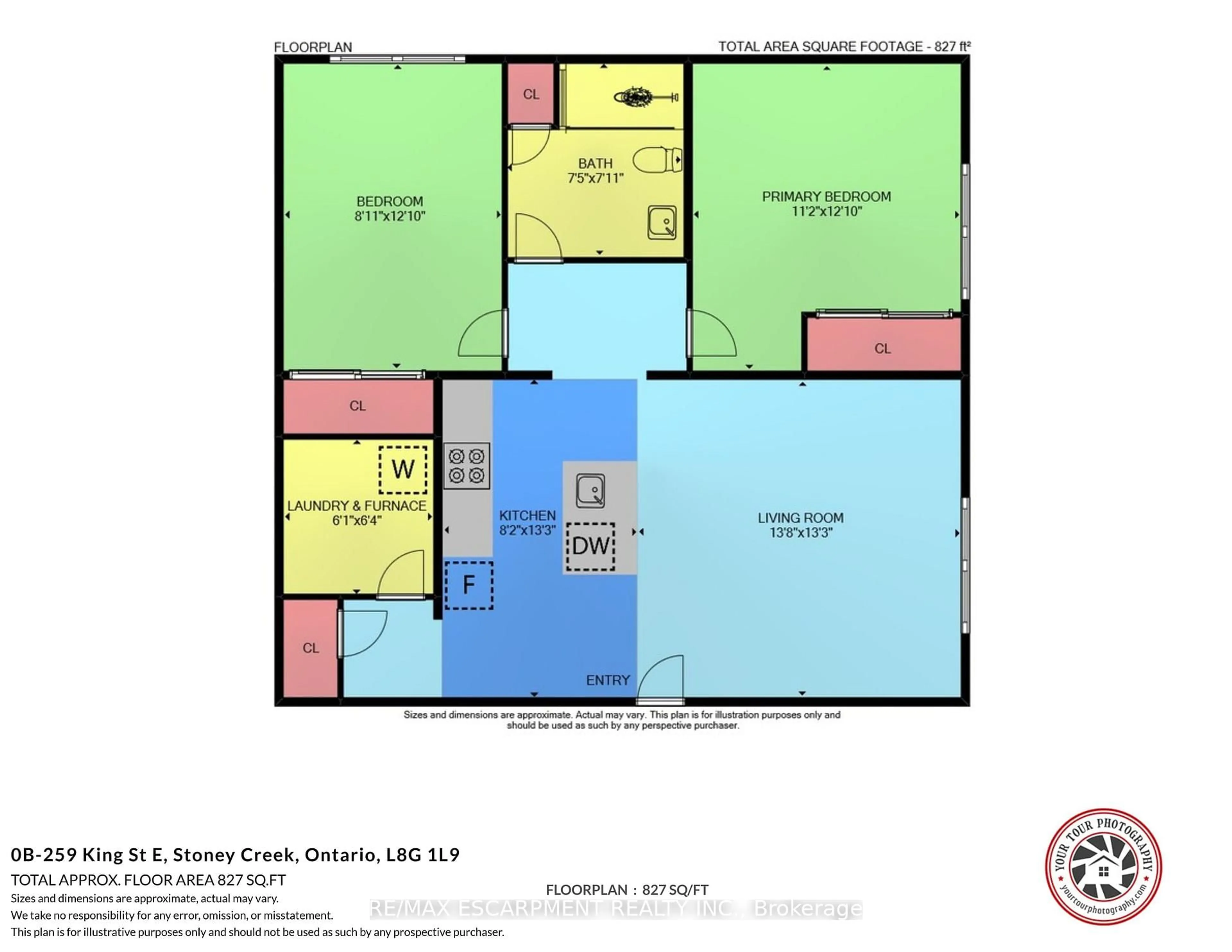 Floor plan for 259 KING St #0B, Hamilton Ontario L9G 1L9