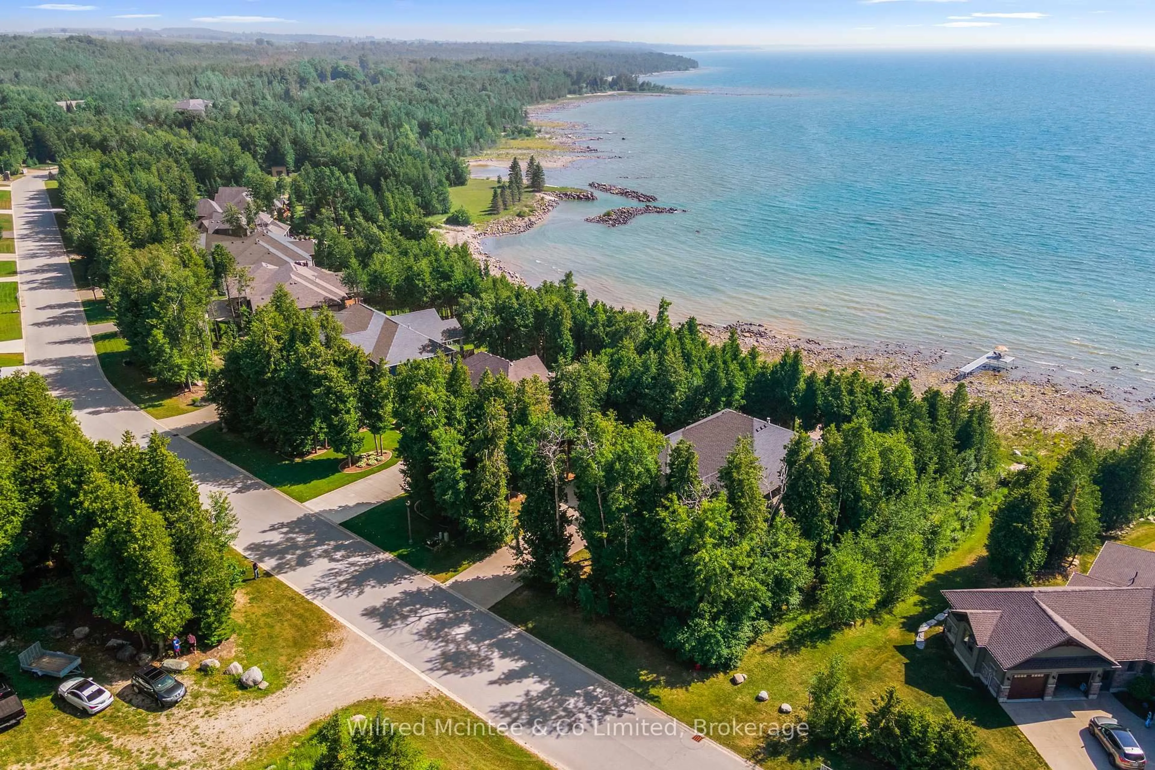 A pic from outside/outdoor area/front of a property/back of a property/a pic from drone, water/lake/river/ocean view for 159 Upper Lorne Beach Rd, Kincardine Ontario N0G 2T0