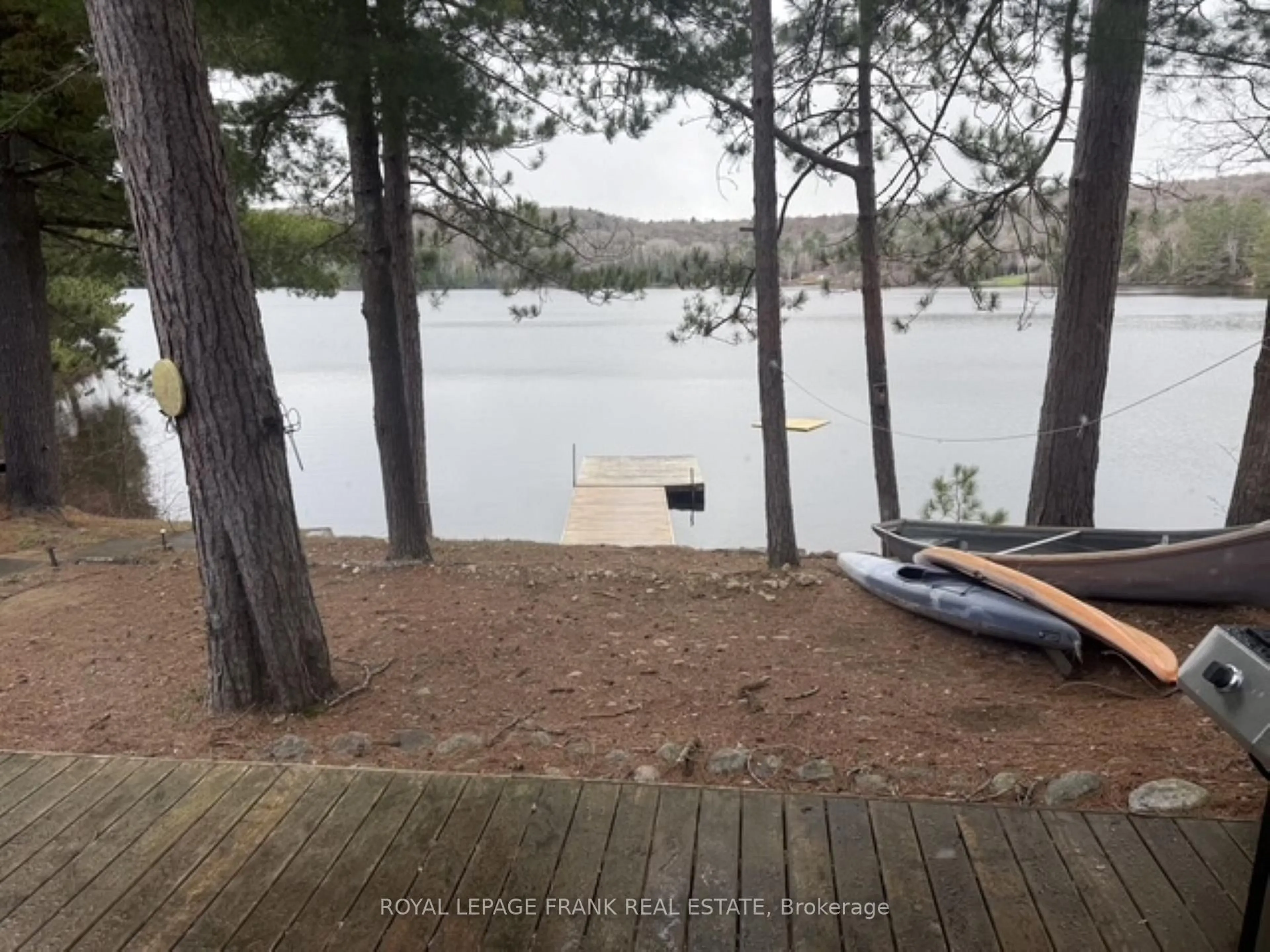 Patio, water/lake/river/ocean view for 48 White Pine Lane, Maynooth Ontario K0L 2K0