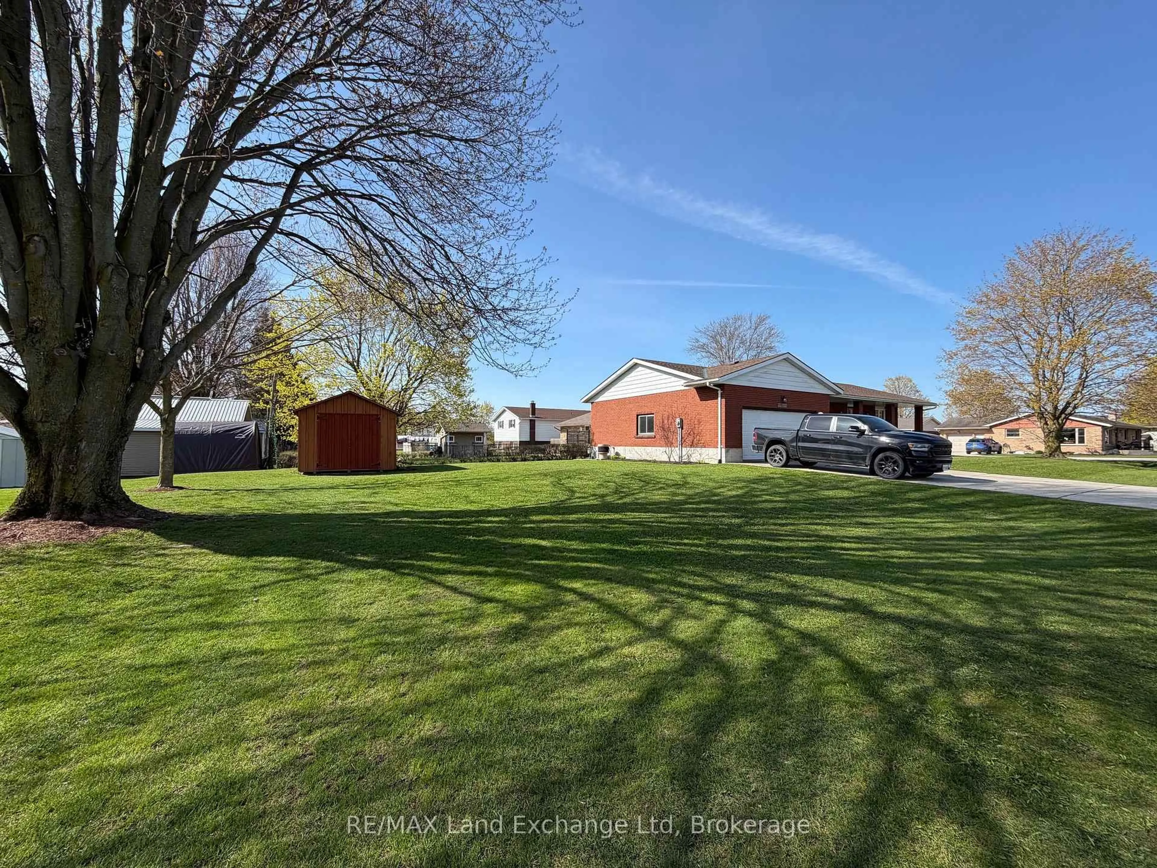 A pic from outside/outdoor area/front of a property/back of a property/a pic from drone, street for 15 Mitchell St, South Bruce Ontario N0G 1S0