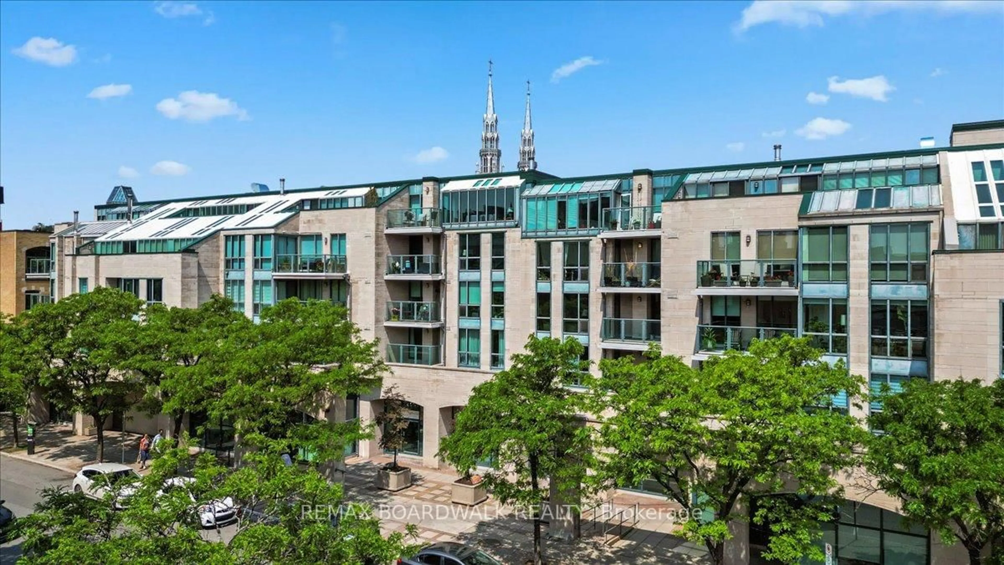 A pic from outside/outdoor area/front of a property/back of a property/a pic from drone, city buildings view from balcony for 15 Murray St #308, Ottawa Ontario K1N 9M5