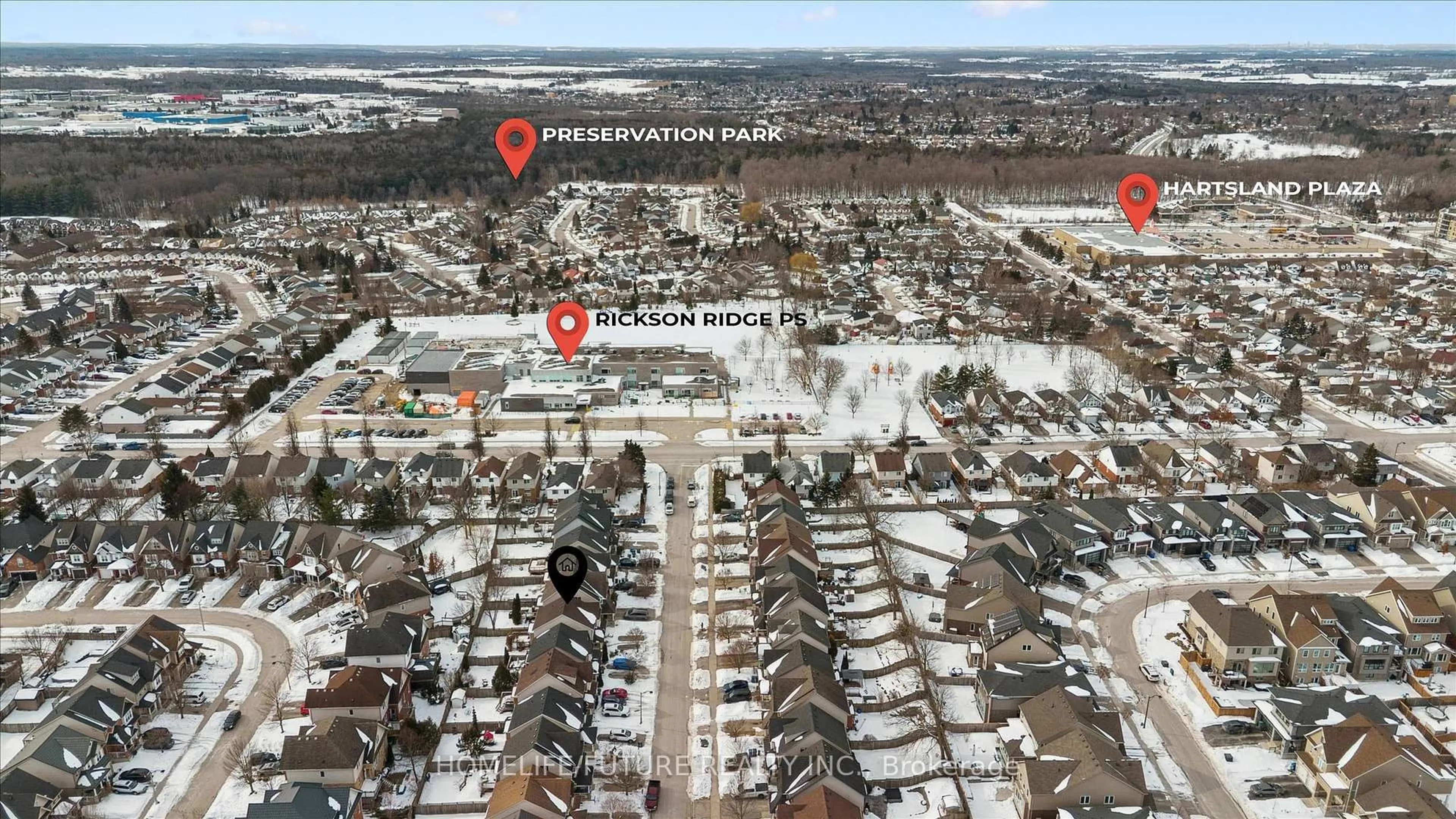 A pic from outside/outdoor area/front of a property/back of a property/a pic from drone, street for 22 Darnell Rd, Guelph Ontario N1G 5K3