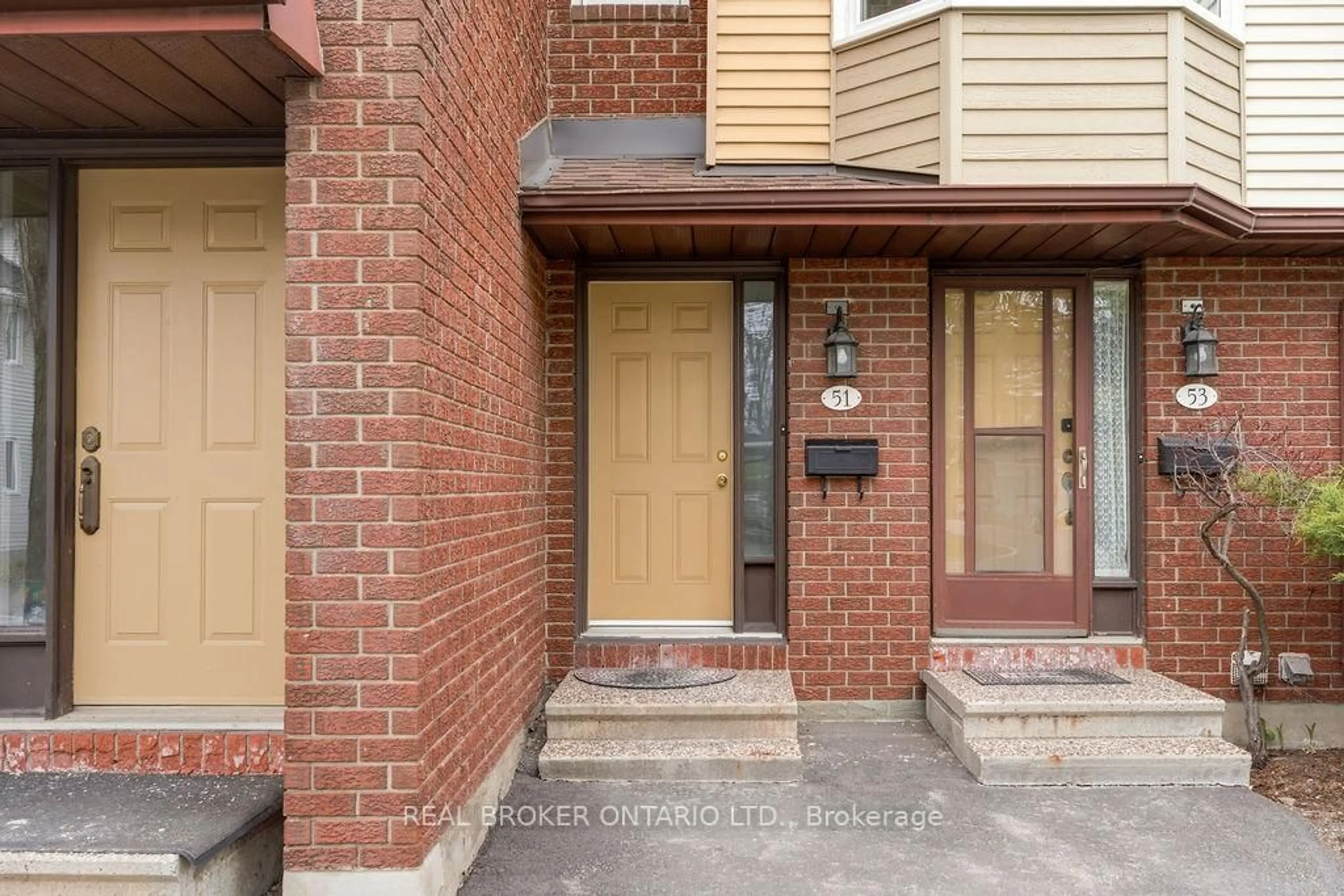 Home with brick exterior material, street for 51 Haxby Private, Ottawa Ontario K1T 3B7