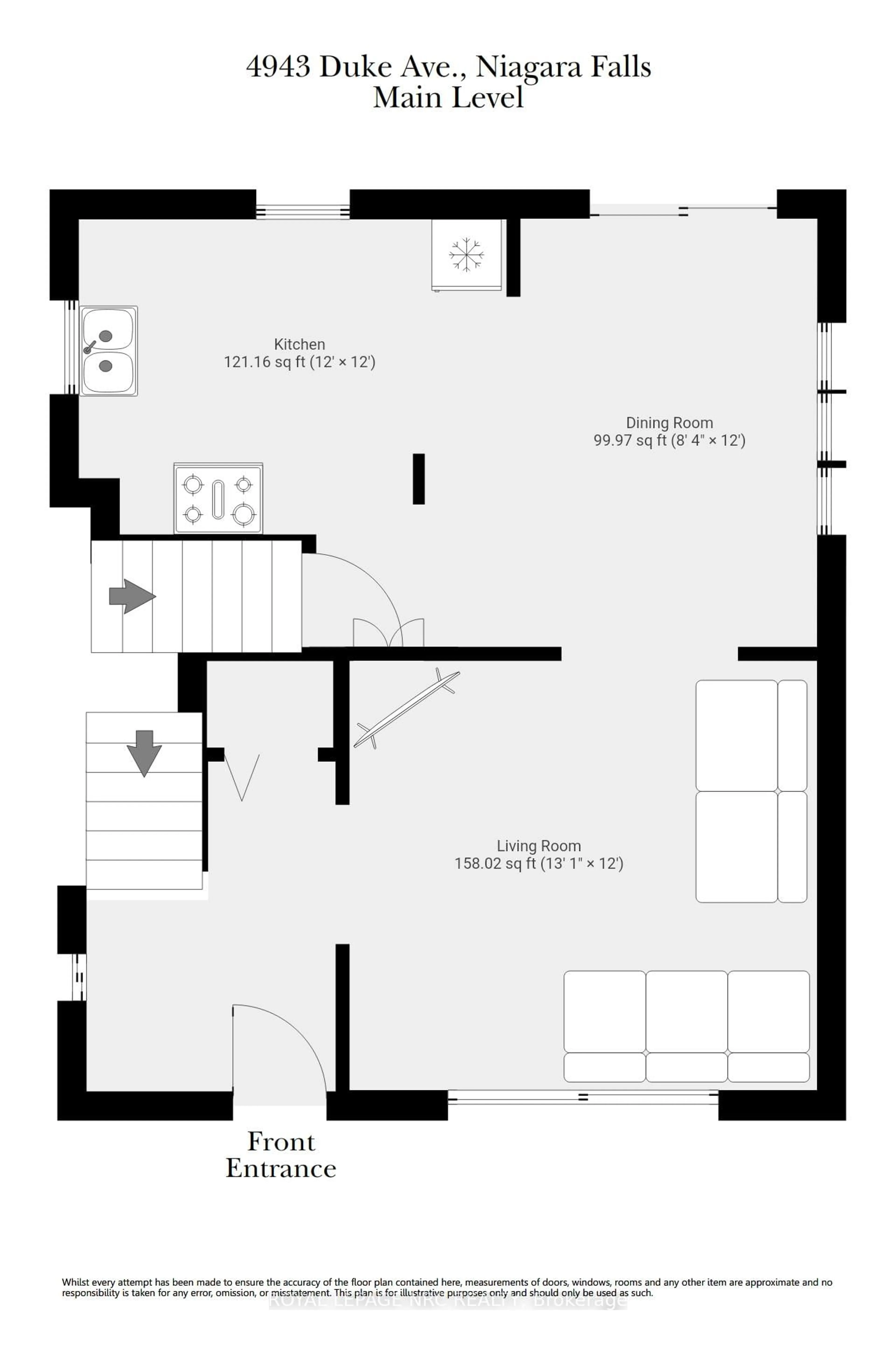 Floor plan for 4943 Duke Ave, Niagara Falls Ontario L2E 5B6