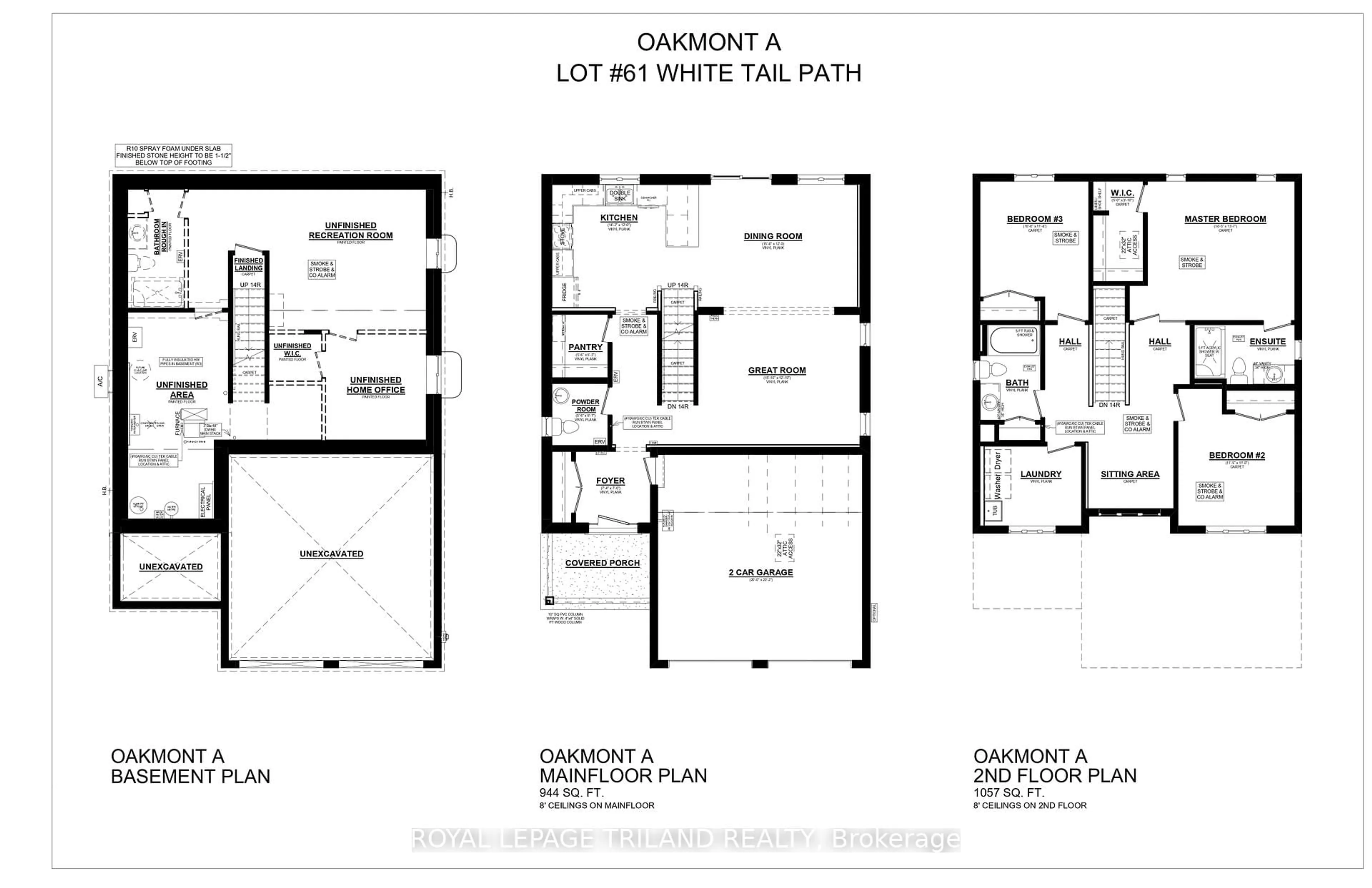 Floor plan for 10 White Tail Path, Central Elgin Ontario N5R 0M6