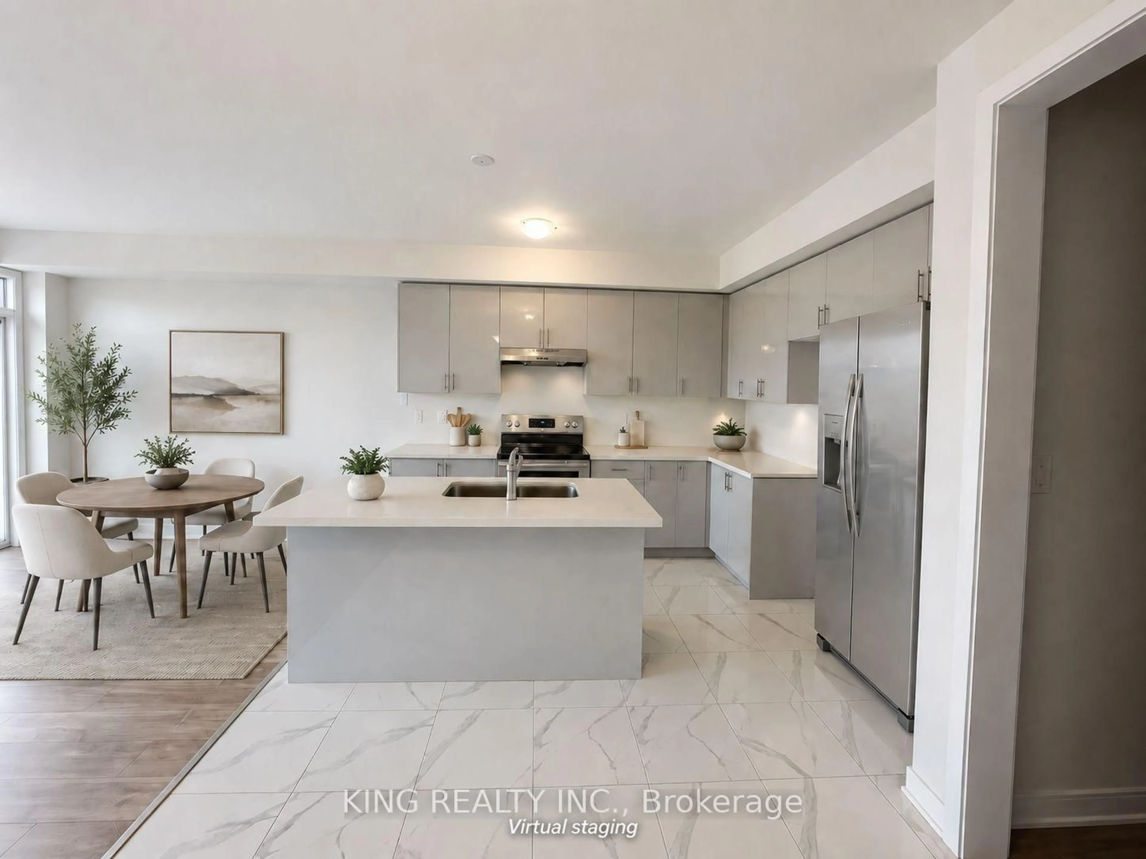 Open concept kitchen, ceramic/tile floor for 120 Pike St, Peterborough Ontario K9J 0J5