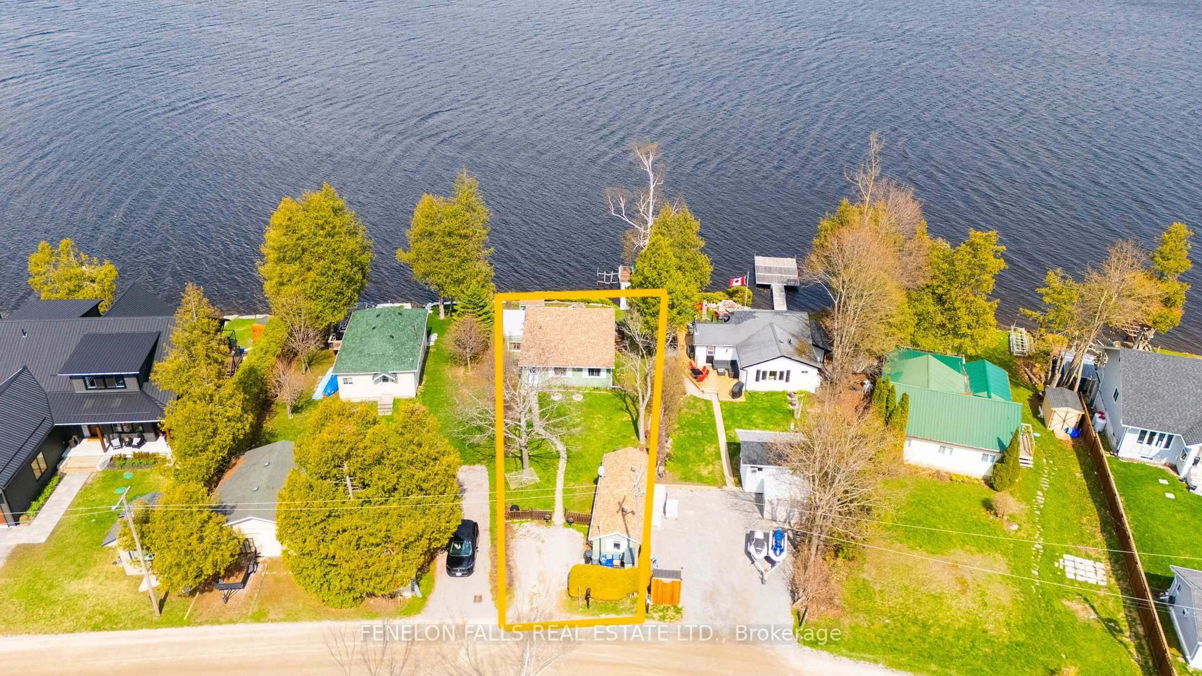 A pic from outside/outdoor area/front of a property/back of a property/a pic from drone, water/lake/river/ocean view for 39 Bayview Rd, Kawartha Lakes Ontario K0M 1N0