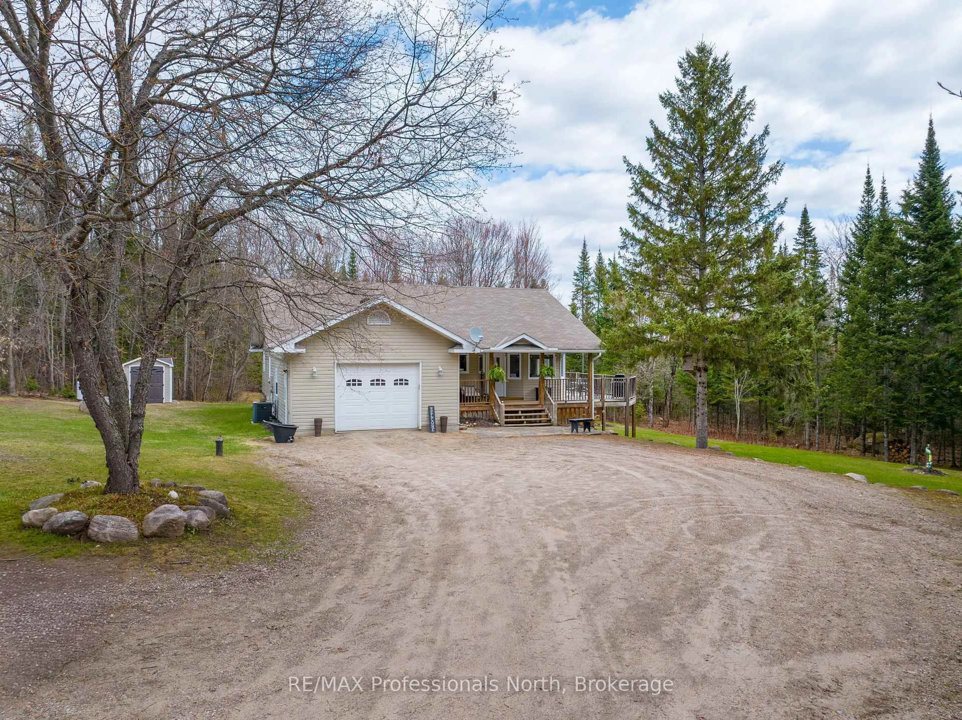 A pic from outside/outdoor area/front of a property/back of a property/a pic from drone, unknown for 167 Old Government Rd, Perry Ontario P0A 1J0