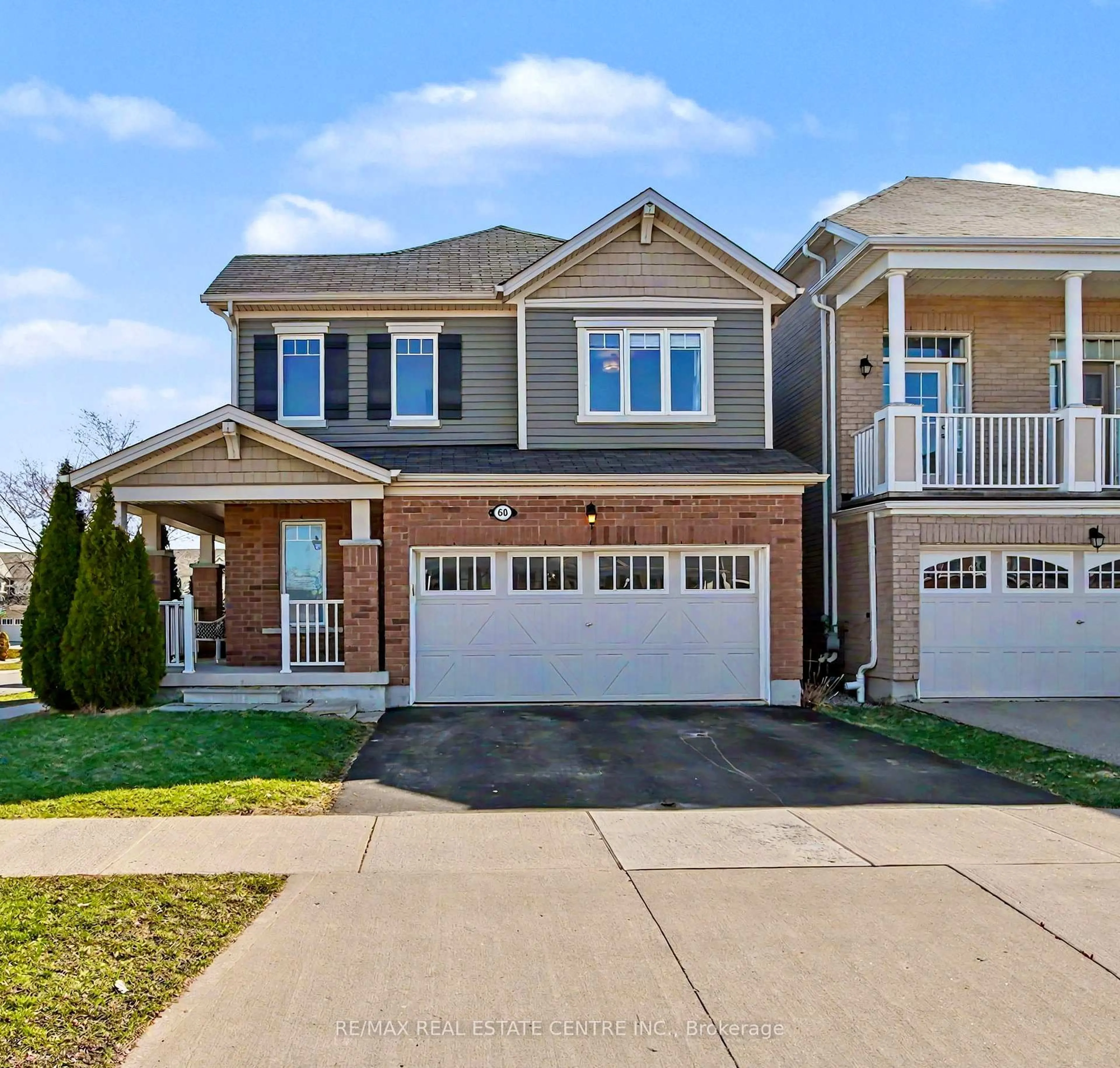 Home with brick exterior material, street for 60 Postmaster Dr, Kitchener Ontario N2R 0J2