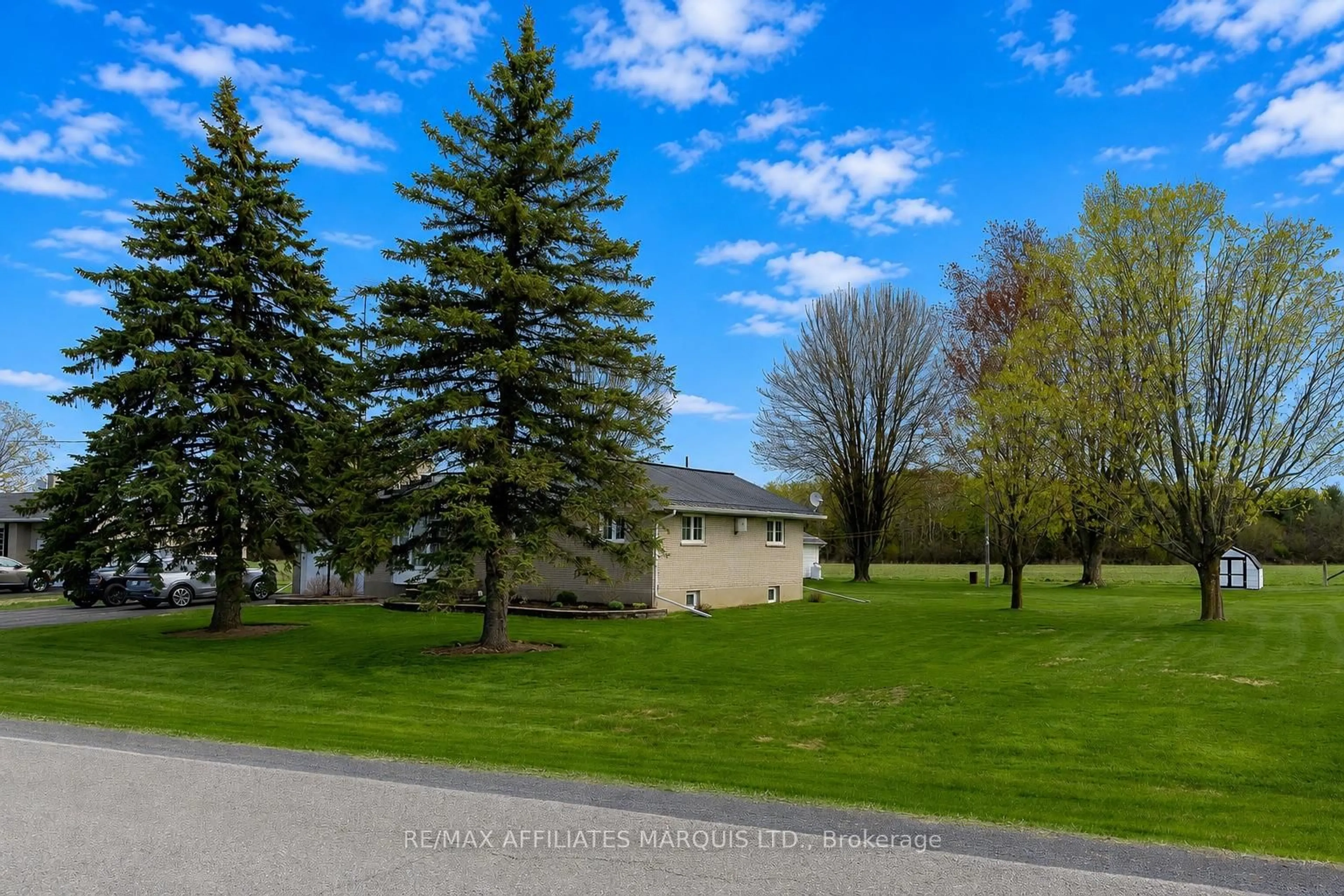 A pic from outside/outdoor area/front of a property/back of a property/a pic from drone, water/lake/river/ocean view for 4263 Boucks Hill Rd, South Dundas Ontario K0C 2H0