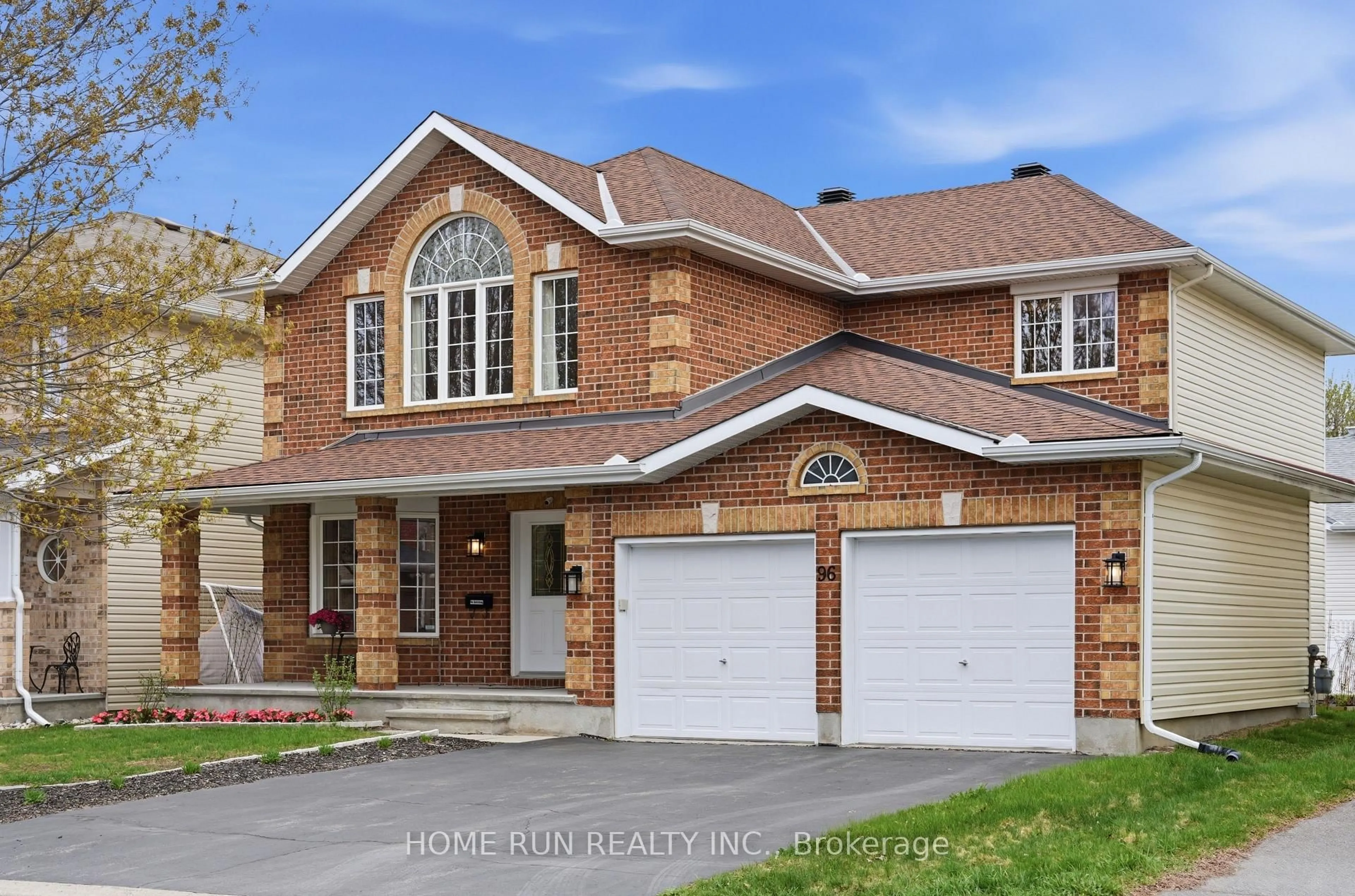 Home with brick exterior material, street for 96 Woliston Cres, Kanata Ontario K2W 1G2