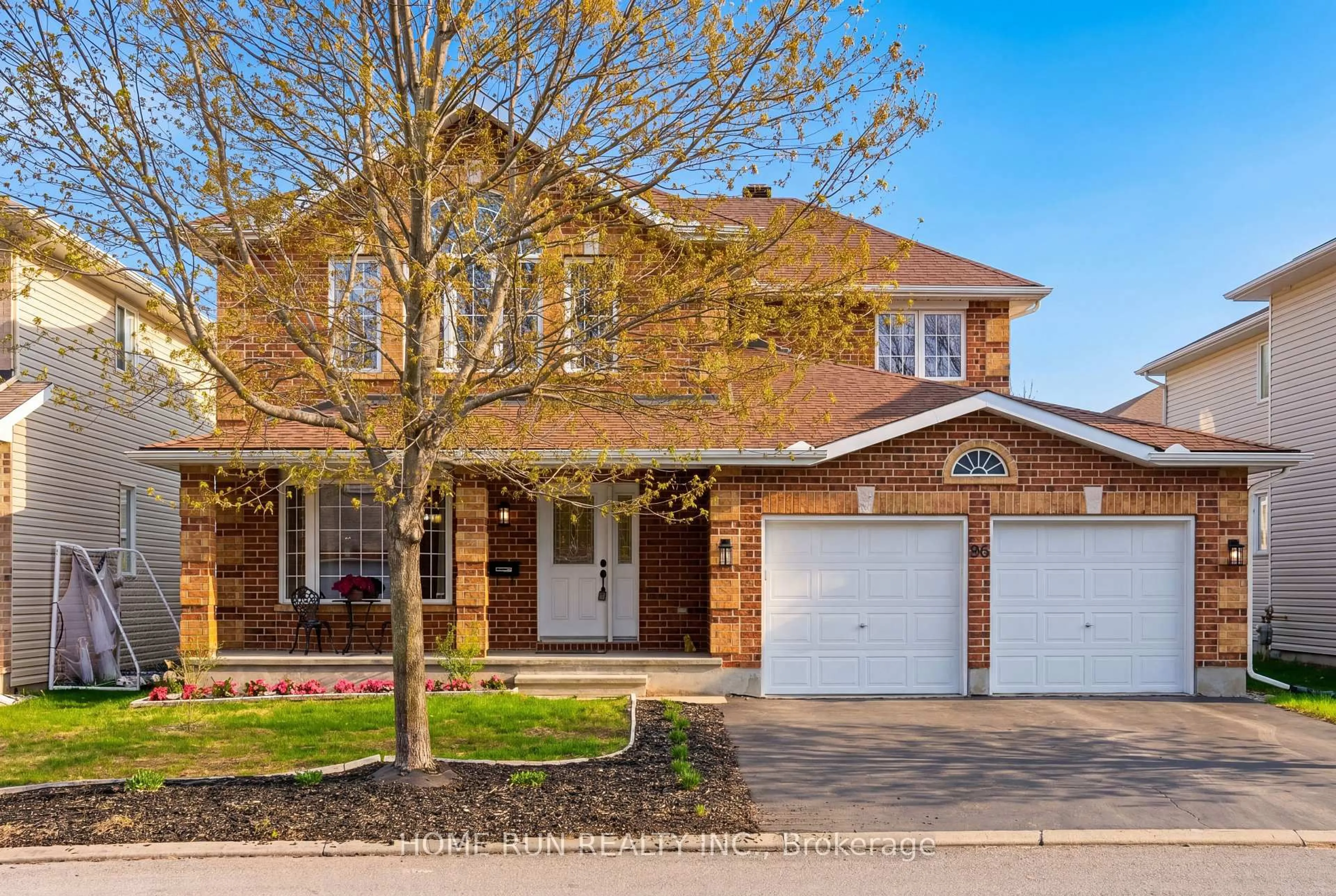 Home with brick exterior material, street for 96 Woliston Cres, Kanata Ontario K2W 1G2