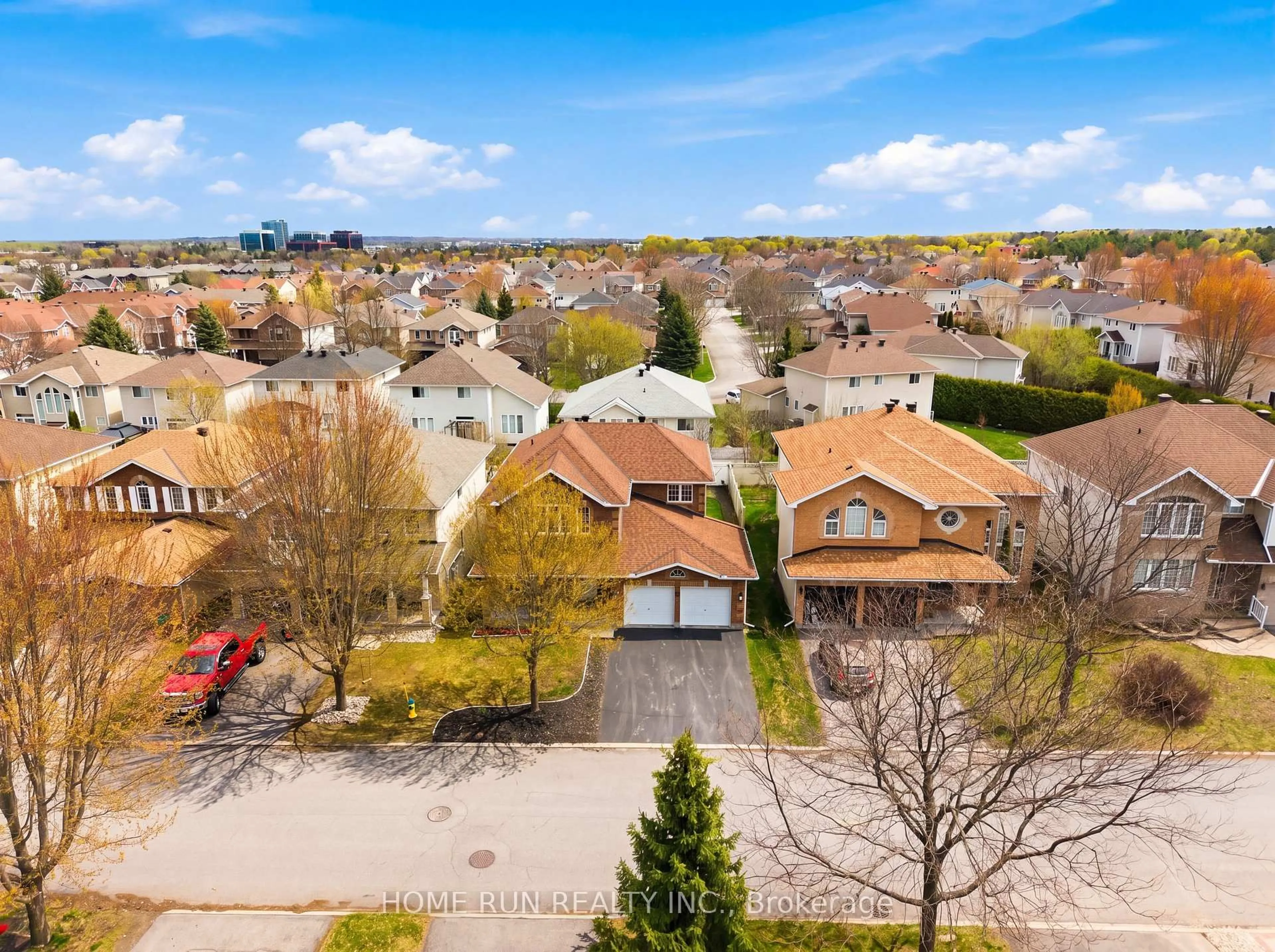 A pic from outside/outdoor area/front of a property/back of a property/a pic from drone, street for 96 Woliston Cres, Kanata Ontario K2W 1G2