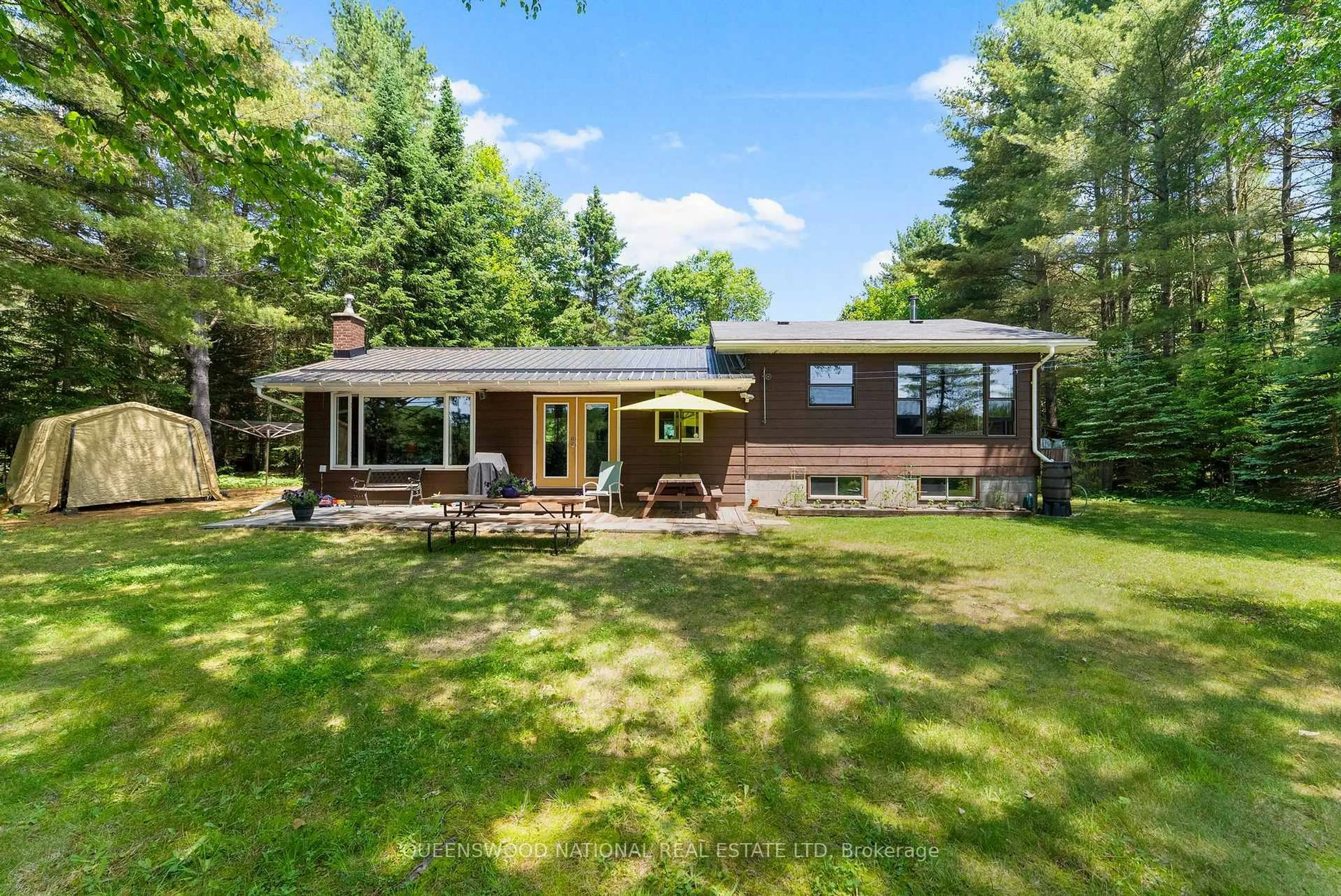 A pic from outside/outdoor area/front of a property/back of a property/a pic from drone, water/lake/river/ocean view for 618 River Rd, Barry's Bay Ontario K0J 1B0