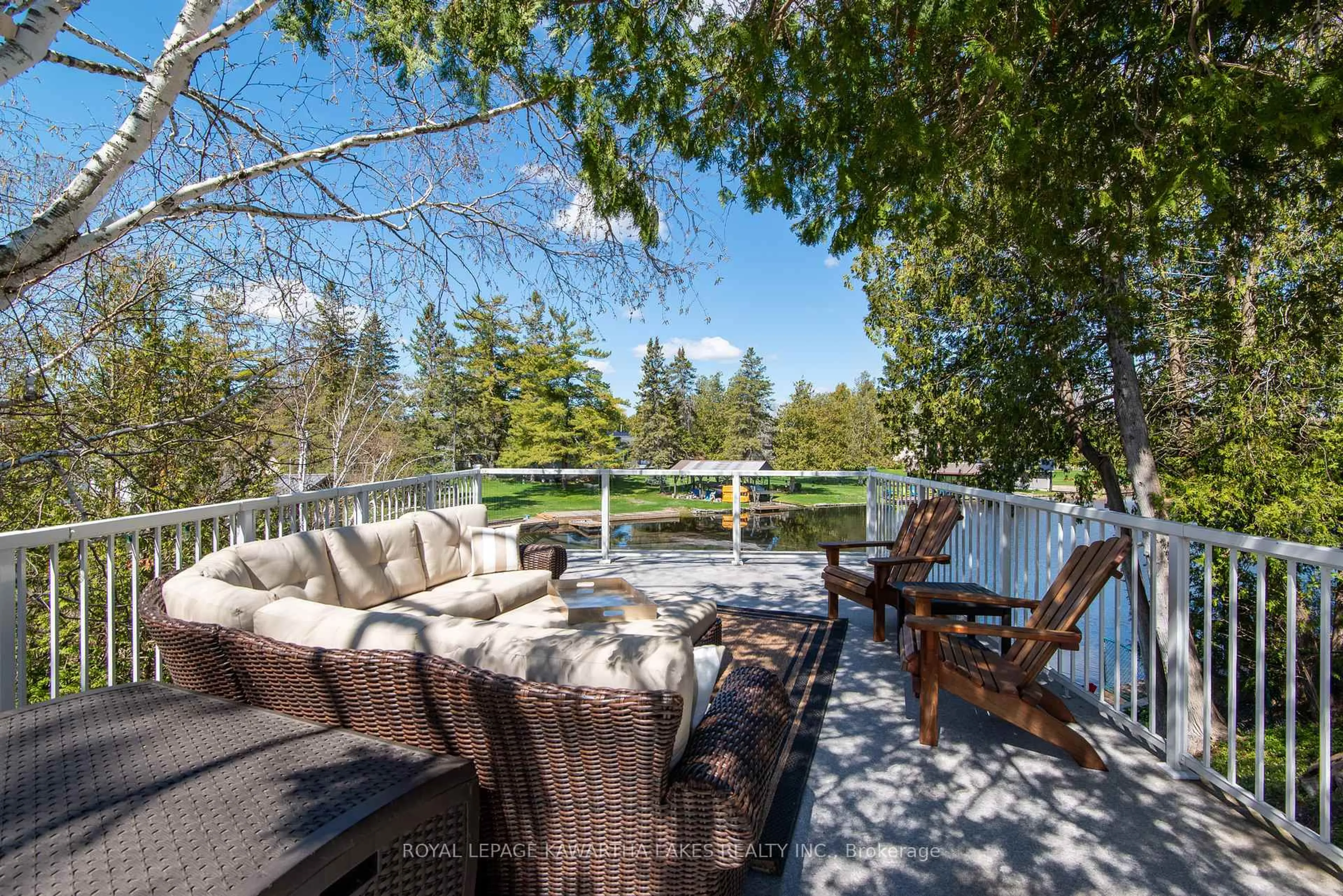 Patio, water/lake/river/ocean view for 3 Lagoon Dr, Kawartha Lakes Ontario K0M 1N0
