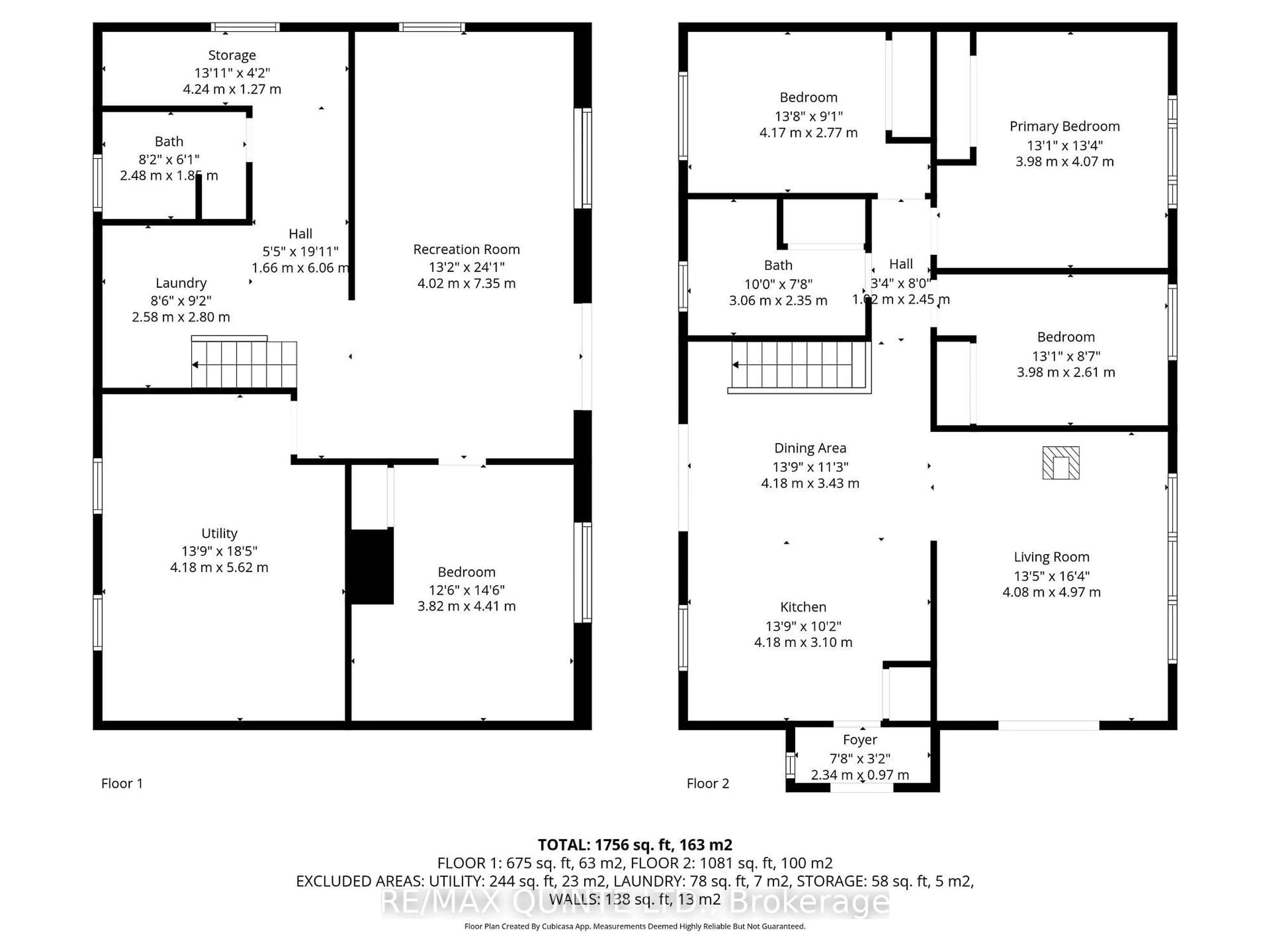 Floor plan for 538 Skene Rd, Hastings Ontario K0L 1W0