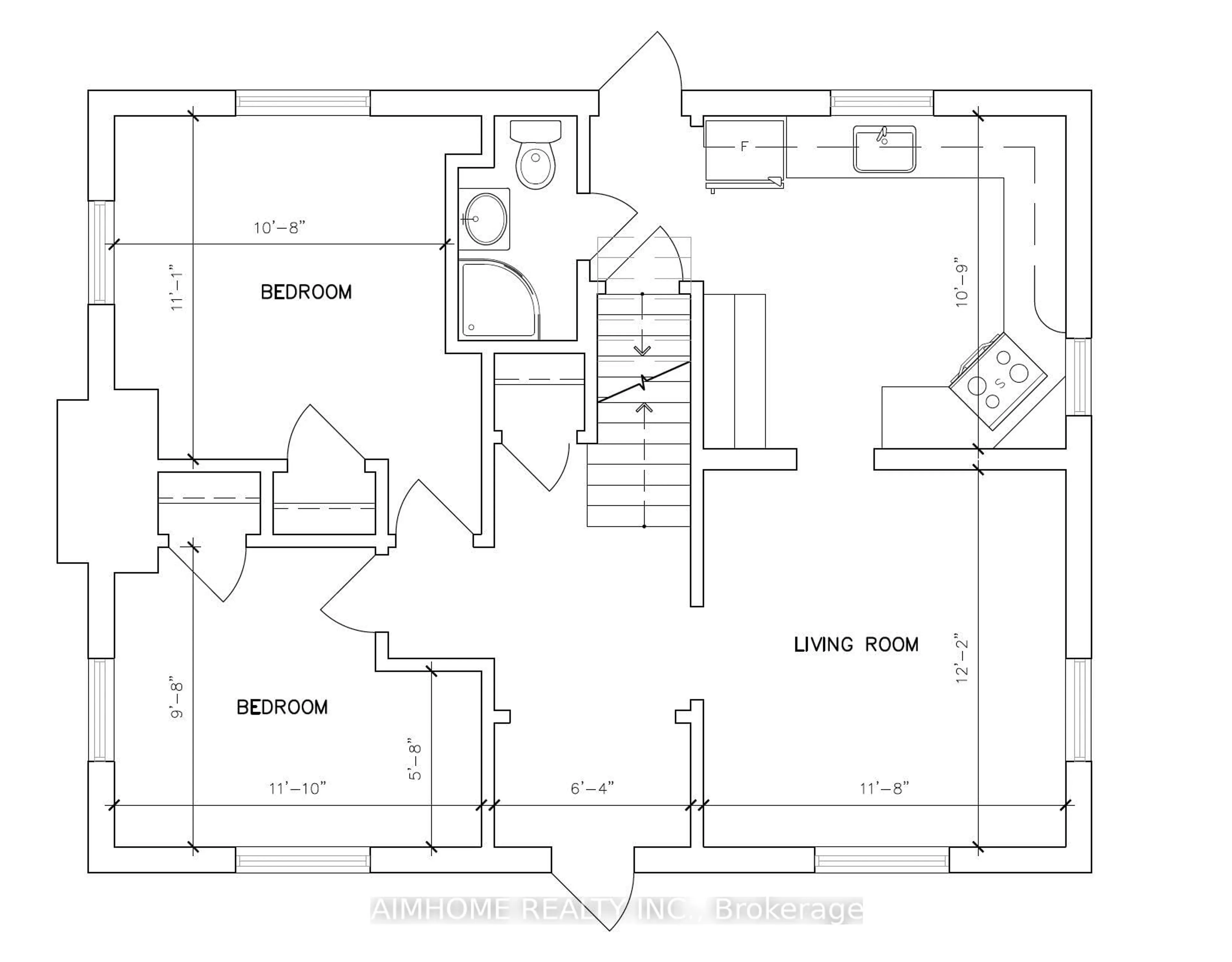 Floor plan for 110 Traymore Ave, Hamilton Ontario L8S 1R7