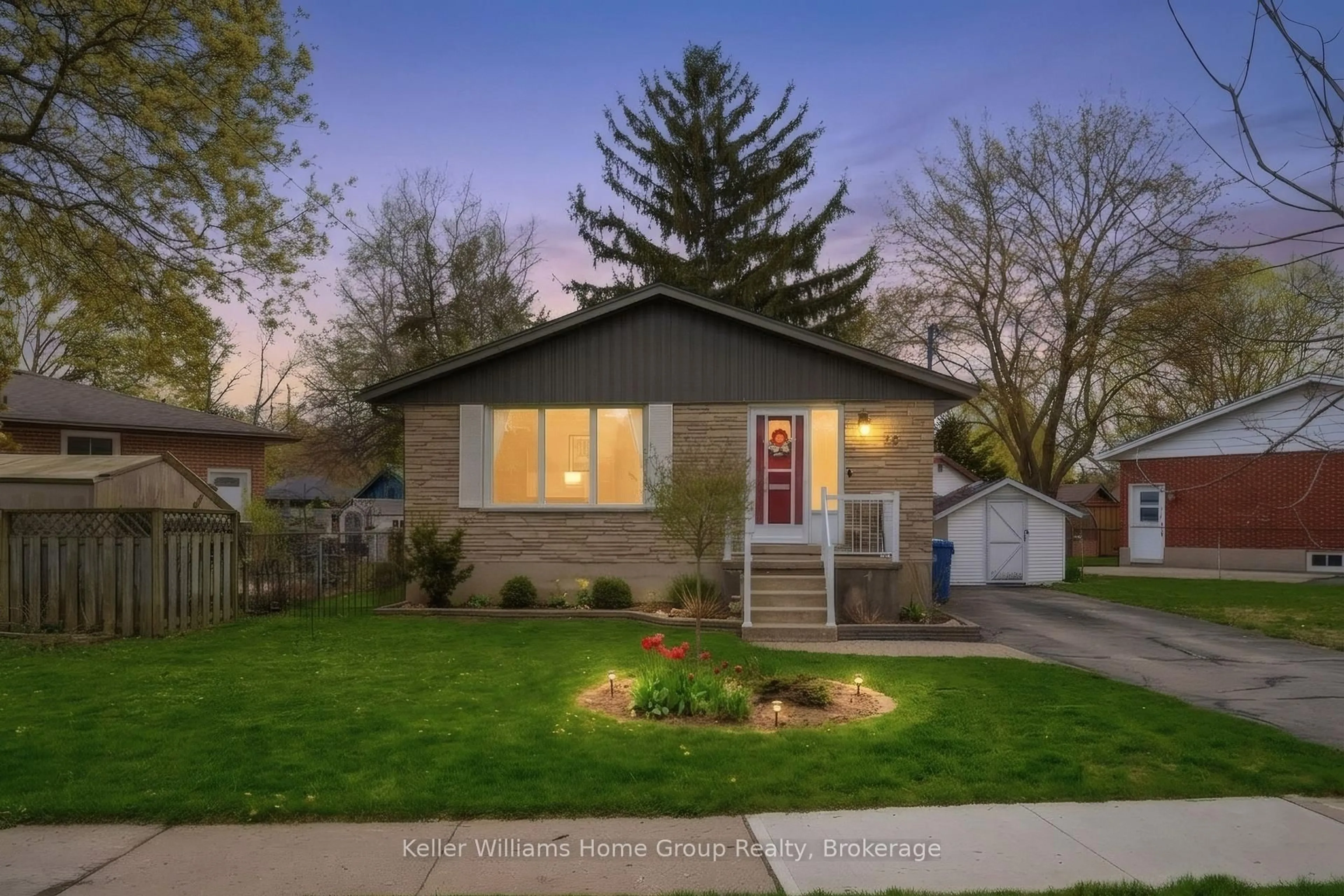 Home with brick exterior material, street for 48 Sunnylea Cres, Guelph Ontario N1E 1W4