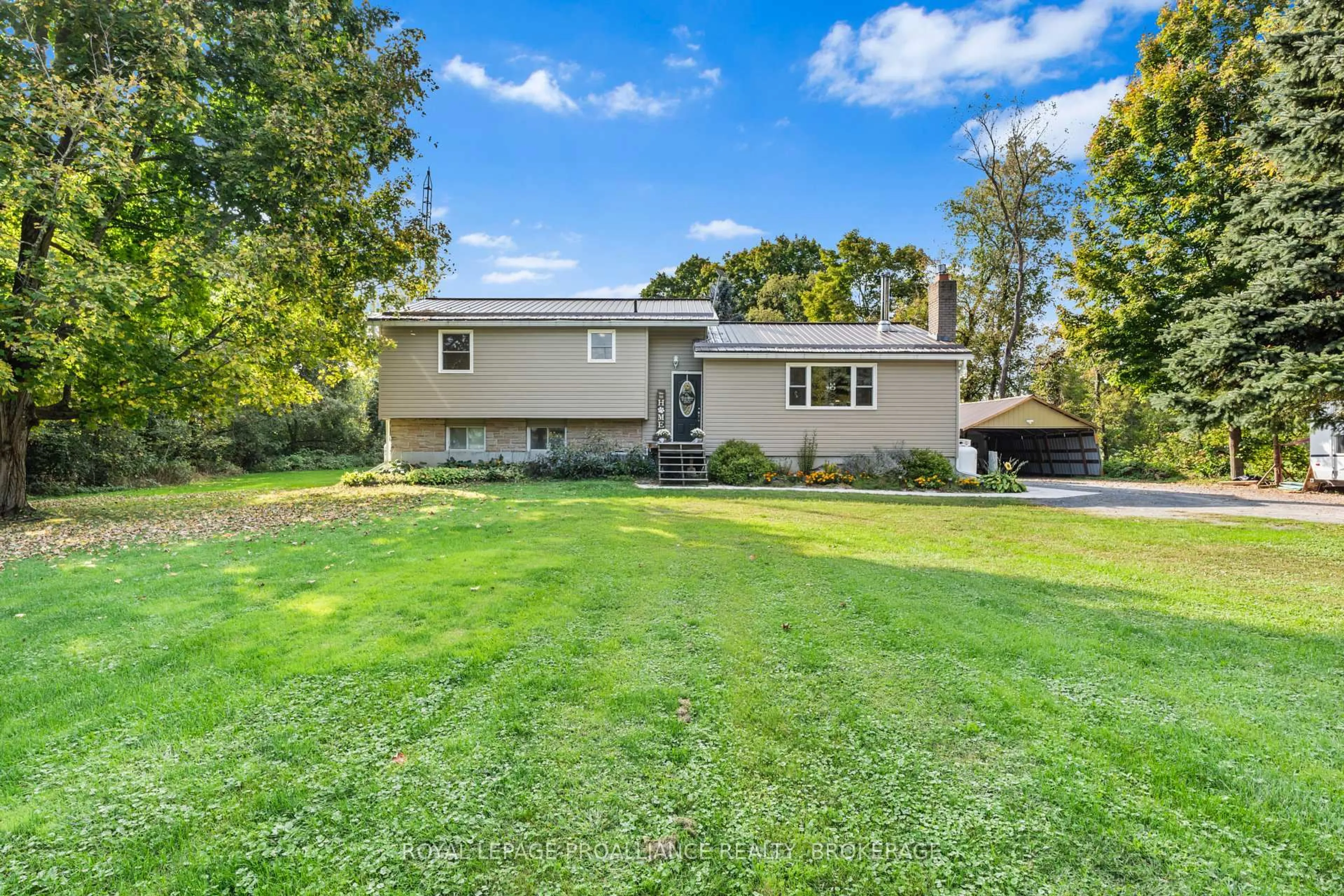 A pic from outside/outdoor area/front of a property/back of a property/a pic from drone, unknown for 5193 Wilmer Rd, Perth Road Ontario K0H 2L0