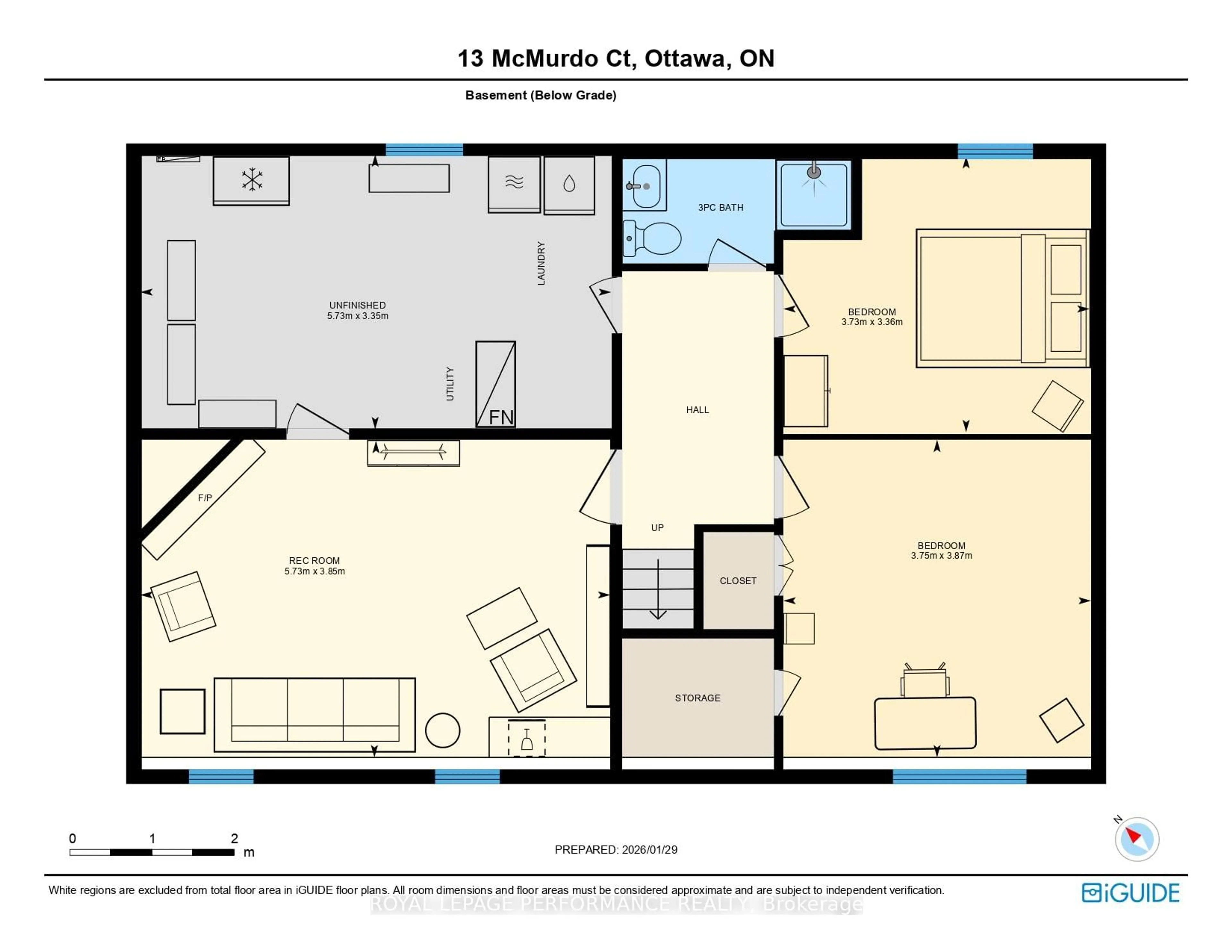 Floor plan for 13 Mcmurdo Crt, Ottawa Ontario K2E 5V8