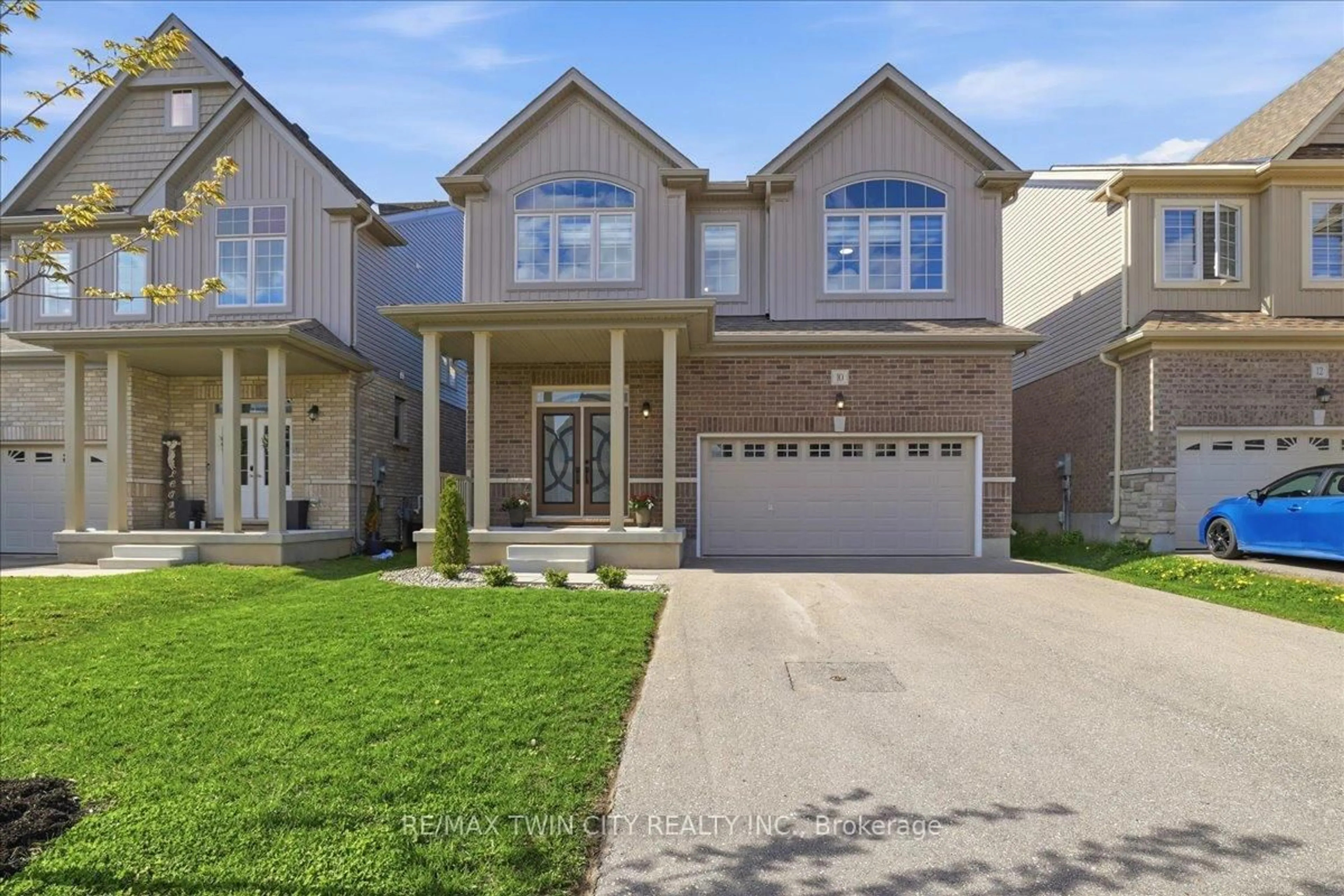 Home with brick exterior material, street for 10 Gourlay Farm Lane, North Dumfries Ontario N0B 1E0