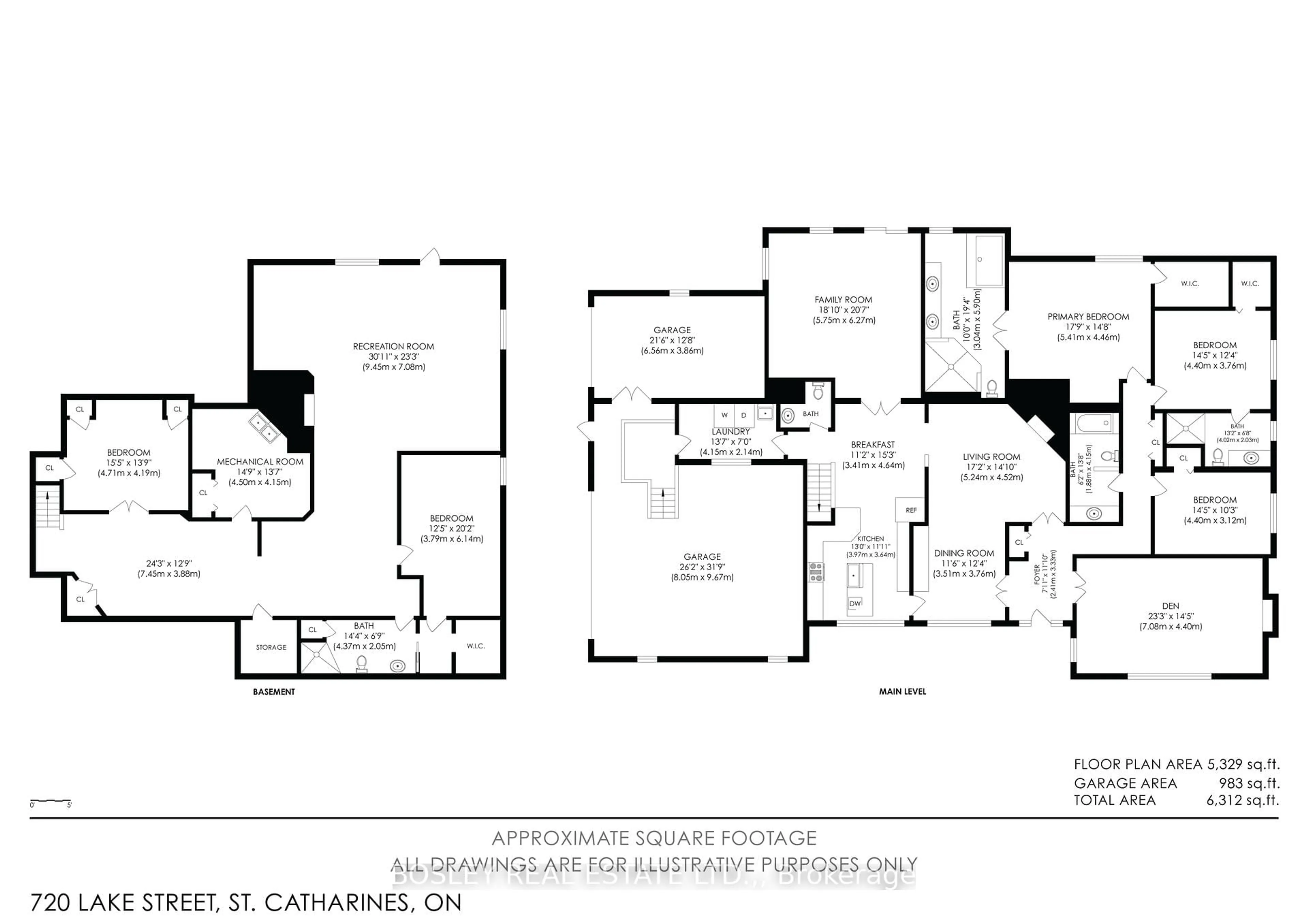 Floor plan for 720 Lake St, St. Catharines Ontario L2N 4J5