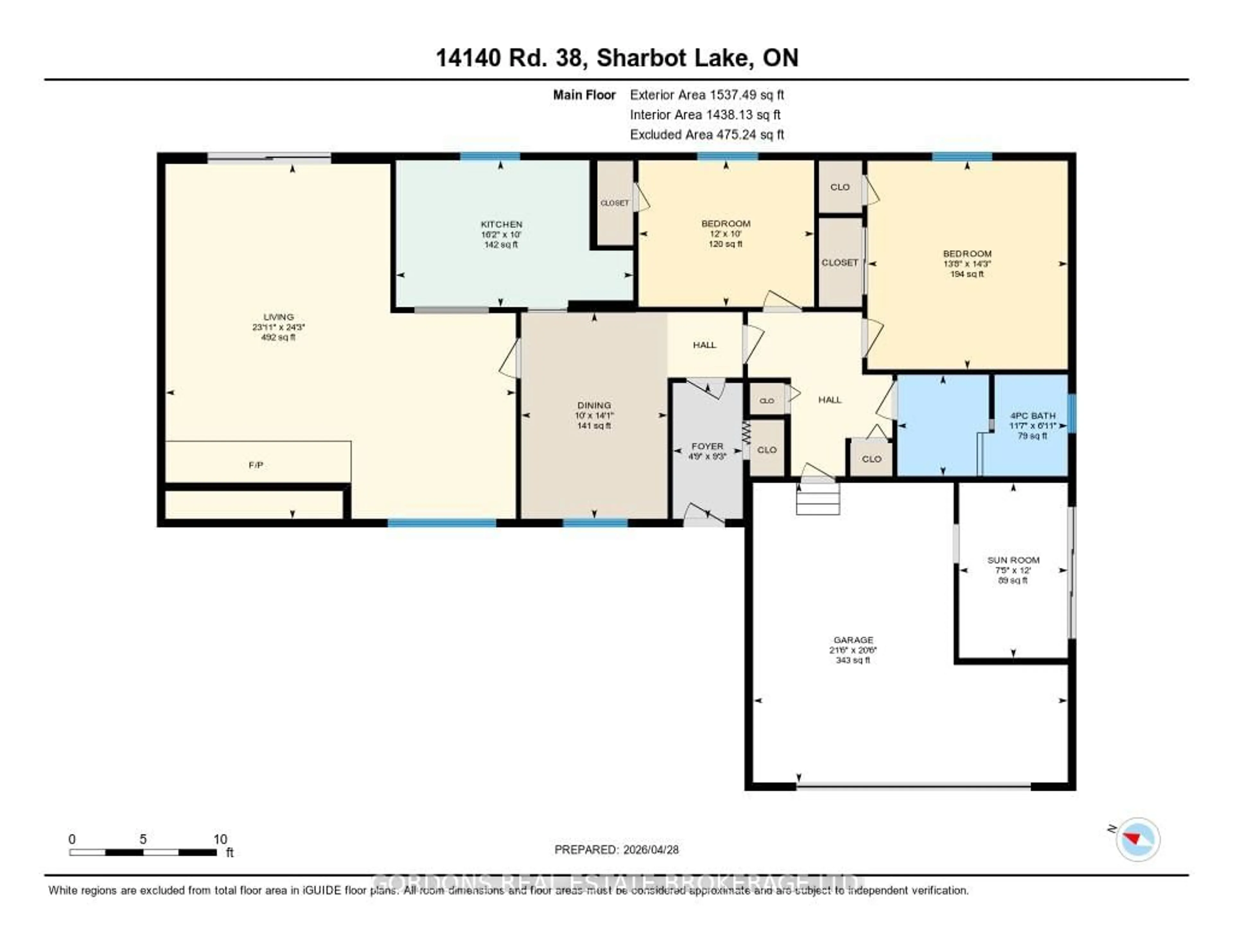 Floor plan for 14140 Highway 38, Sharbot Lake Ontario K0H 2P0
